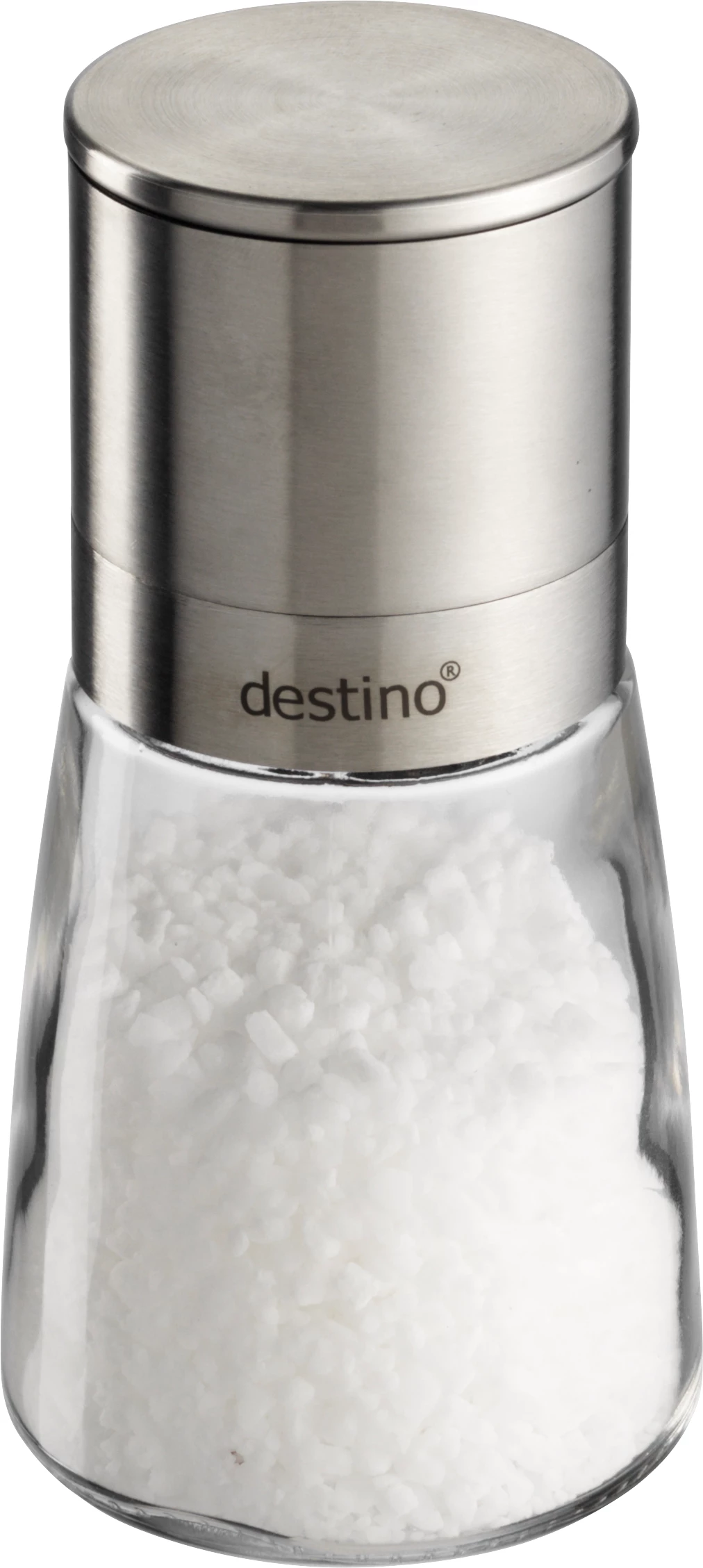 Destino salt-/peberkværn, glas/rustfrit stål, H13 cm, 1 stk.