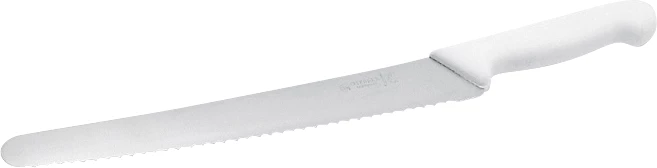 Giesser brødkniv med plastgreb, hvid, 25 cm