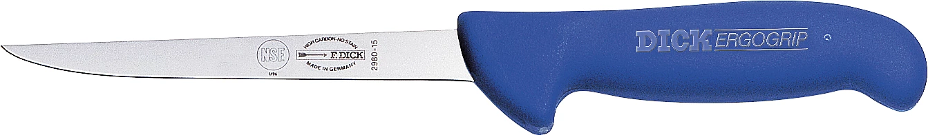 Dick filetkniv, fleksibel, blå, 15 cm