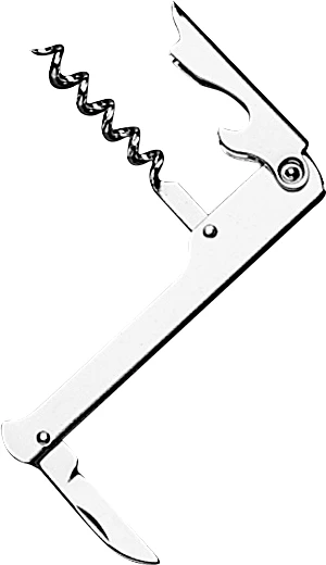 proptrækker, tjener, krom