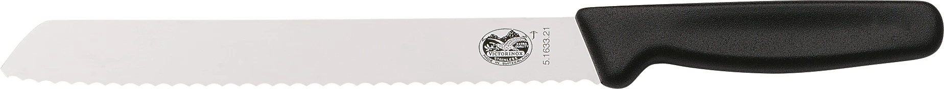 Victorinox brødkniv med plastgreb, skrå, 18 cm