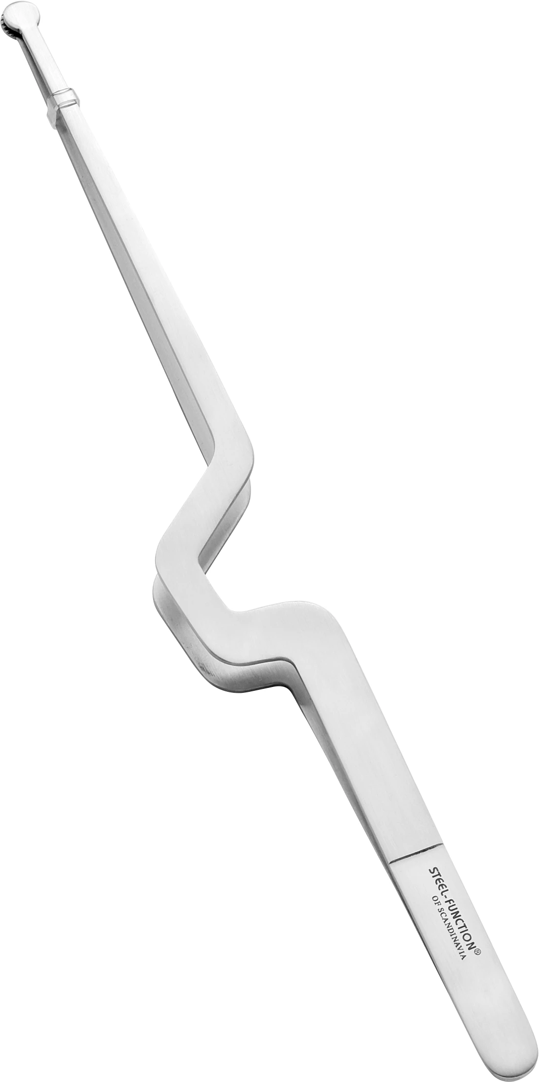 Steel-function Pincet med knæk, rustfrit stål, 30 cm