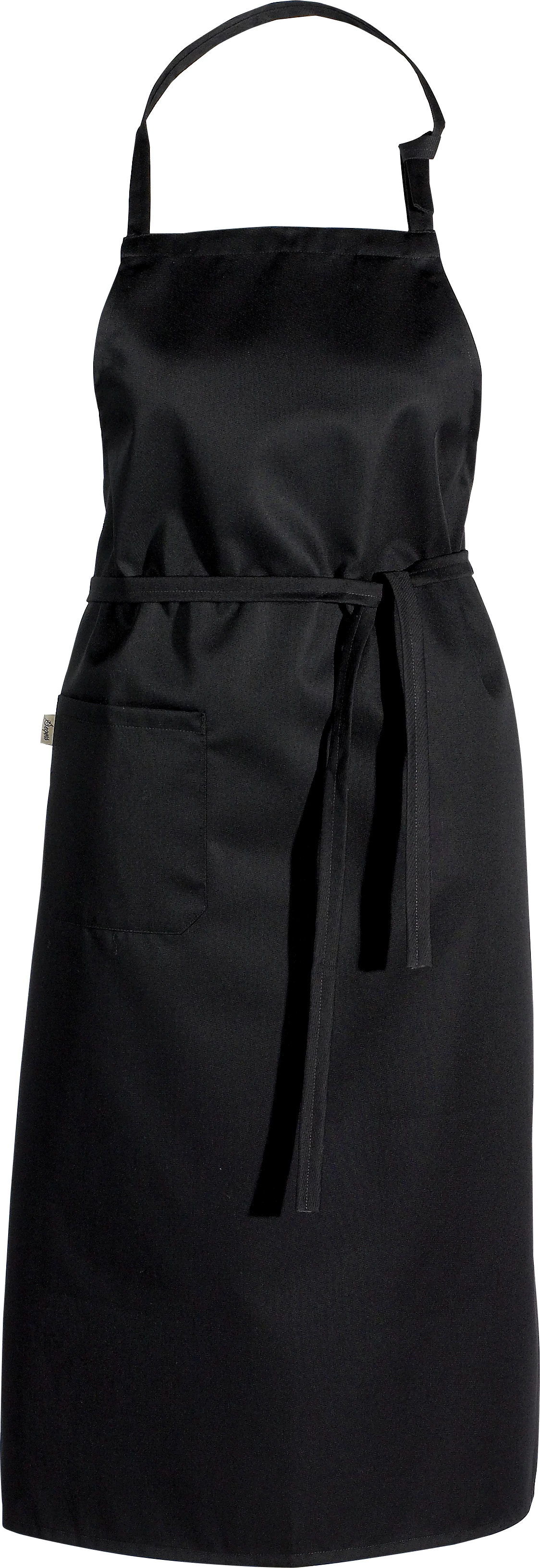 Segers forklæde med smæk, sort, 75 x 110 cm