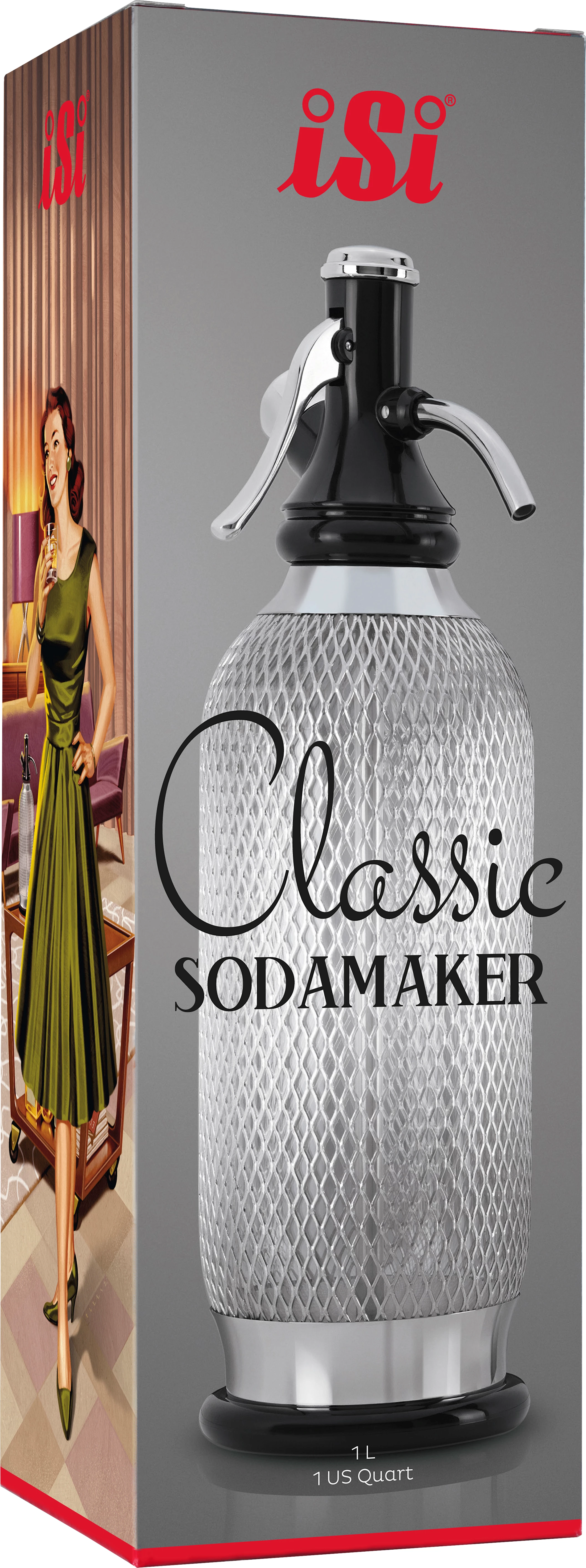 Isi classic sodasifonflaske, 1 ltr.