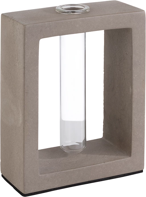 APS Element vase, glas/cement, ø2 x H11,5 cm