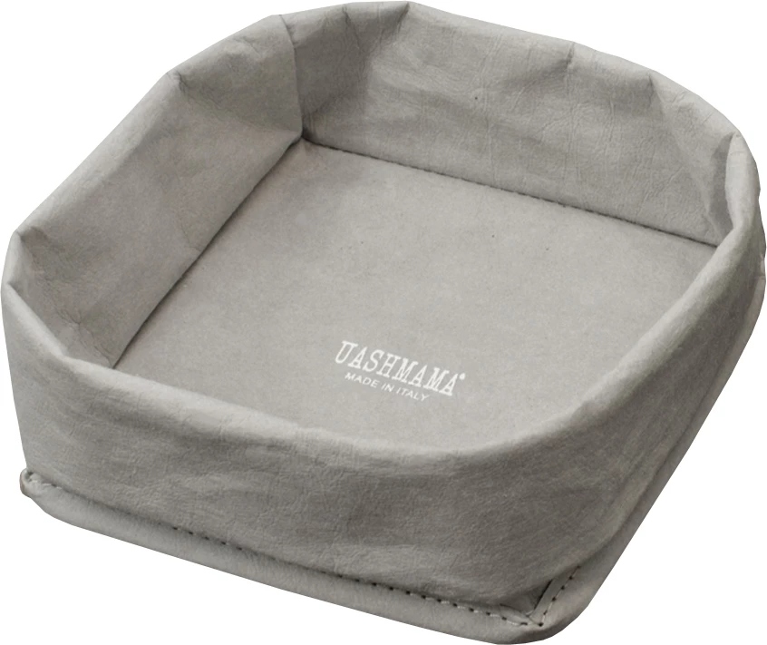 Uashmama servietholder, grå, papir, 18 x 18 cm   I