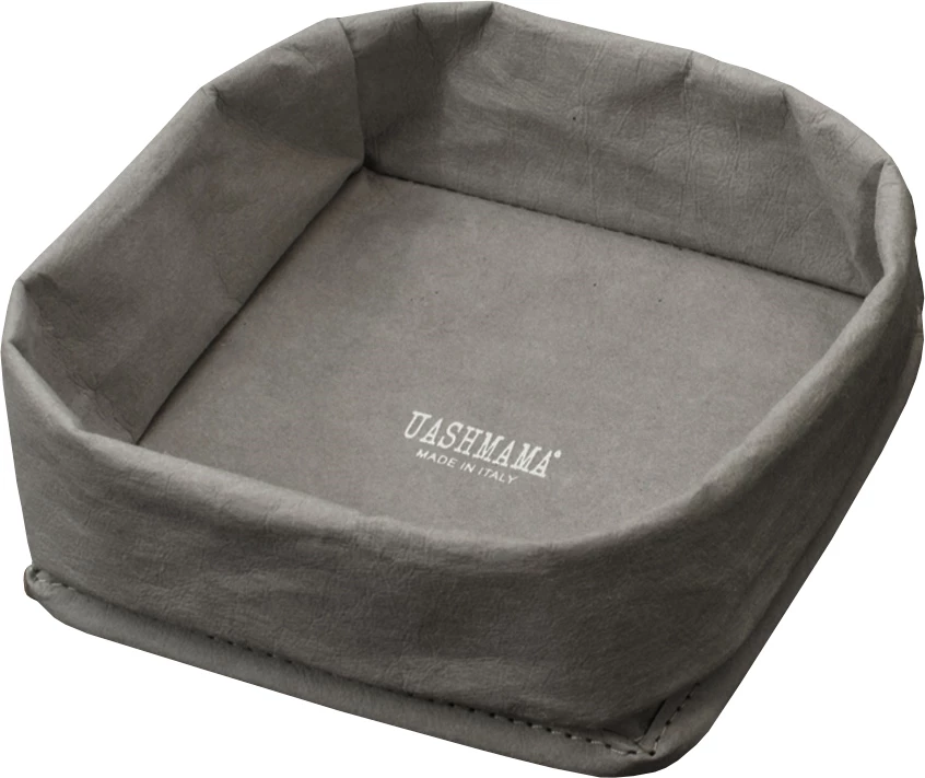 Uashmama servietholder, mørkegrå, papir, 18 x 18 cm