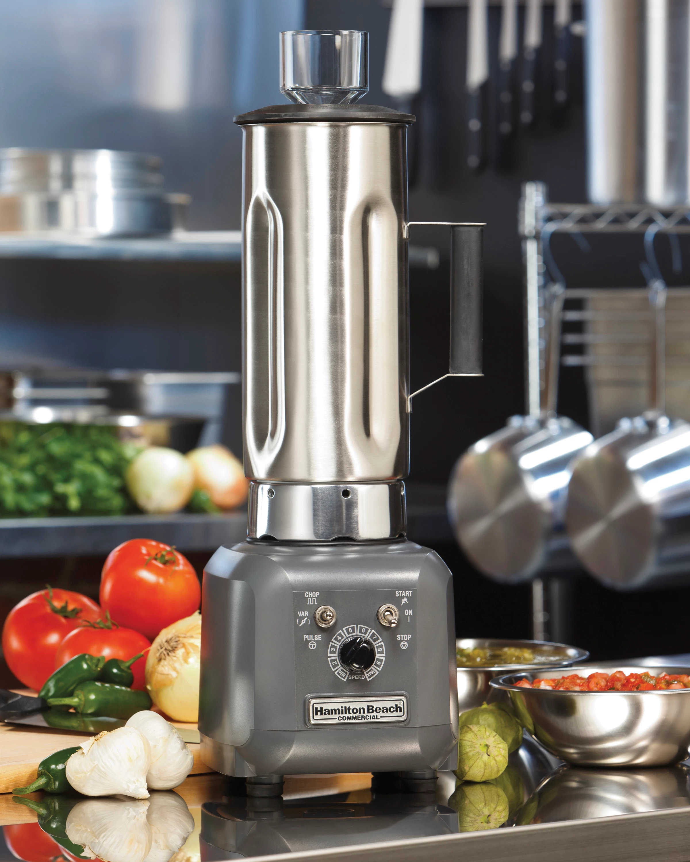 Hamilton Beach HBF500S blender, rustfrit stål, 1,8ltr.