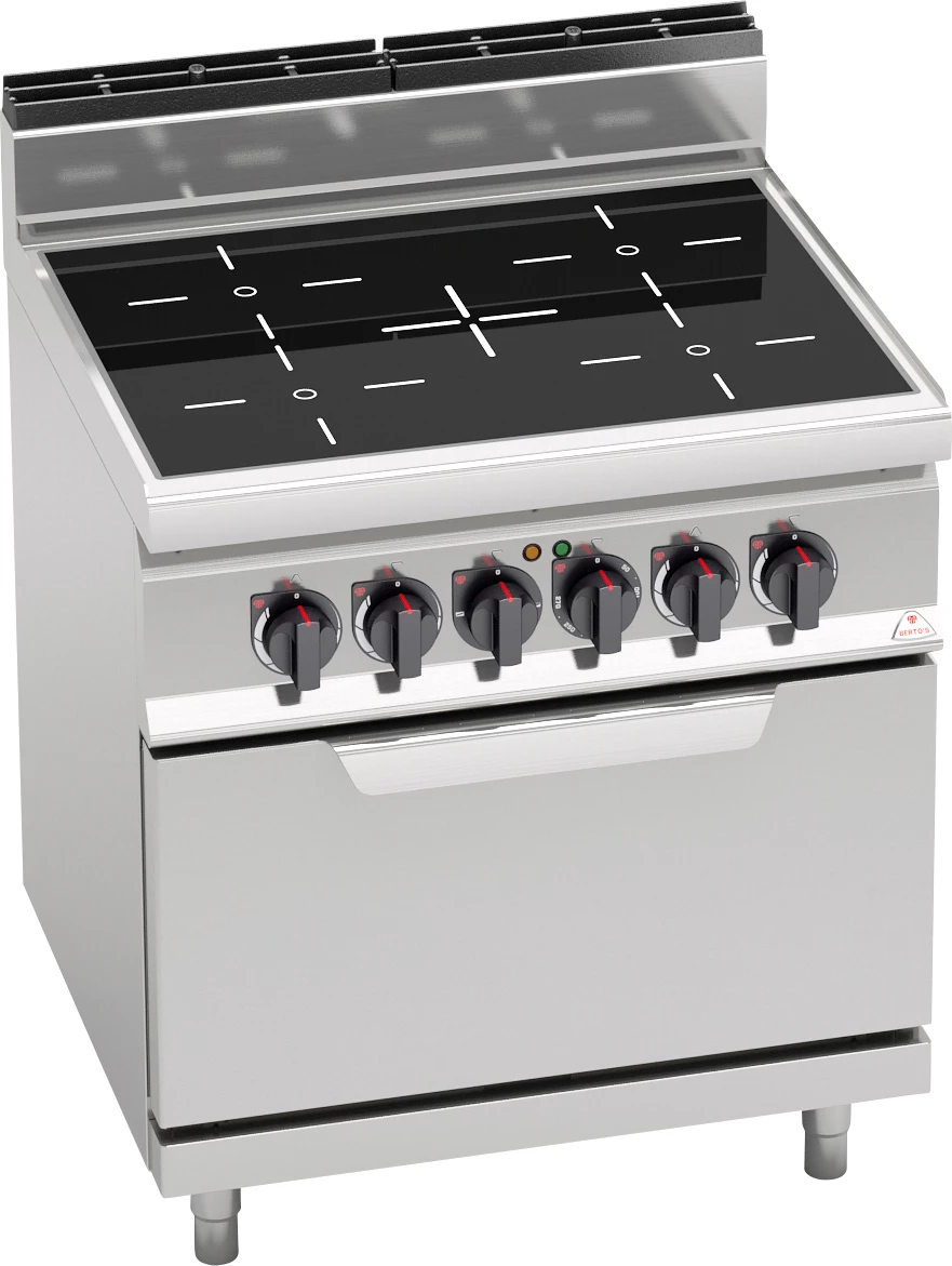 Bertos E7P4 VTR keramisk komfur, med konvektionsovn