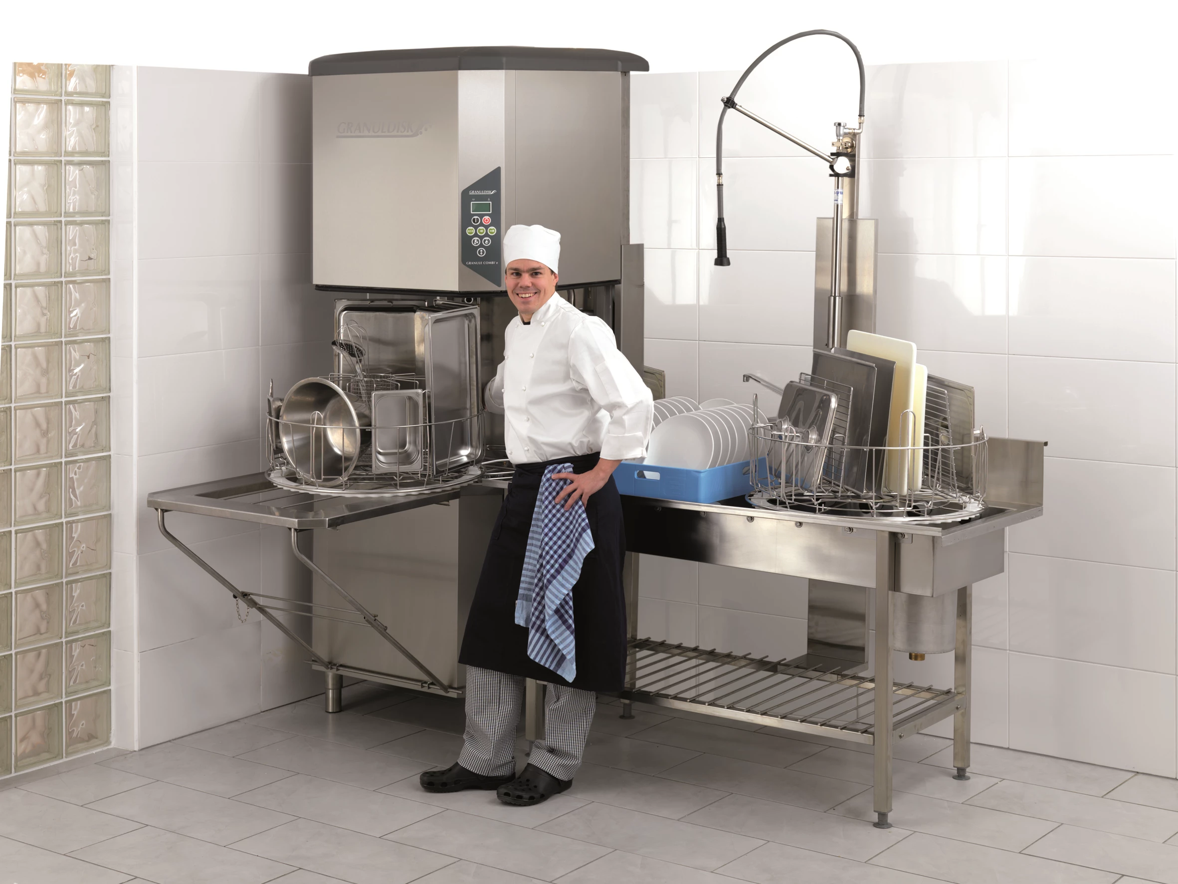 Granuldisk Combi grovopvaskemaskine