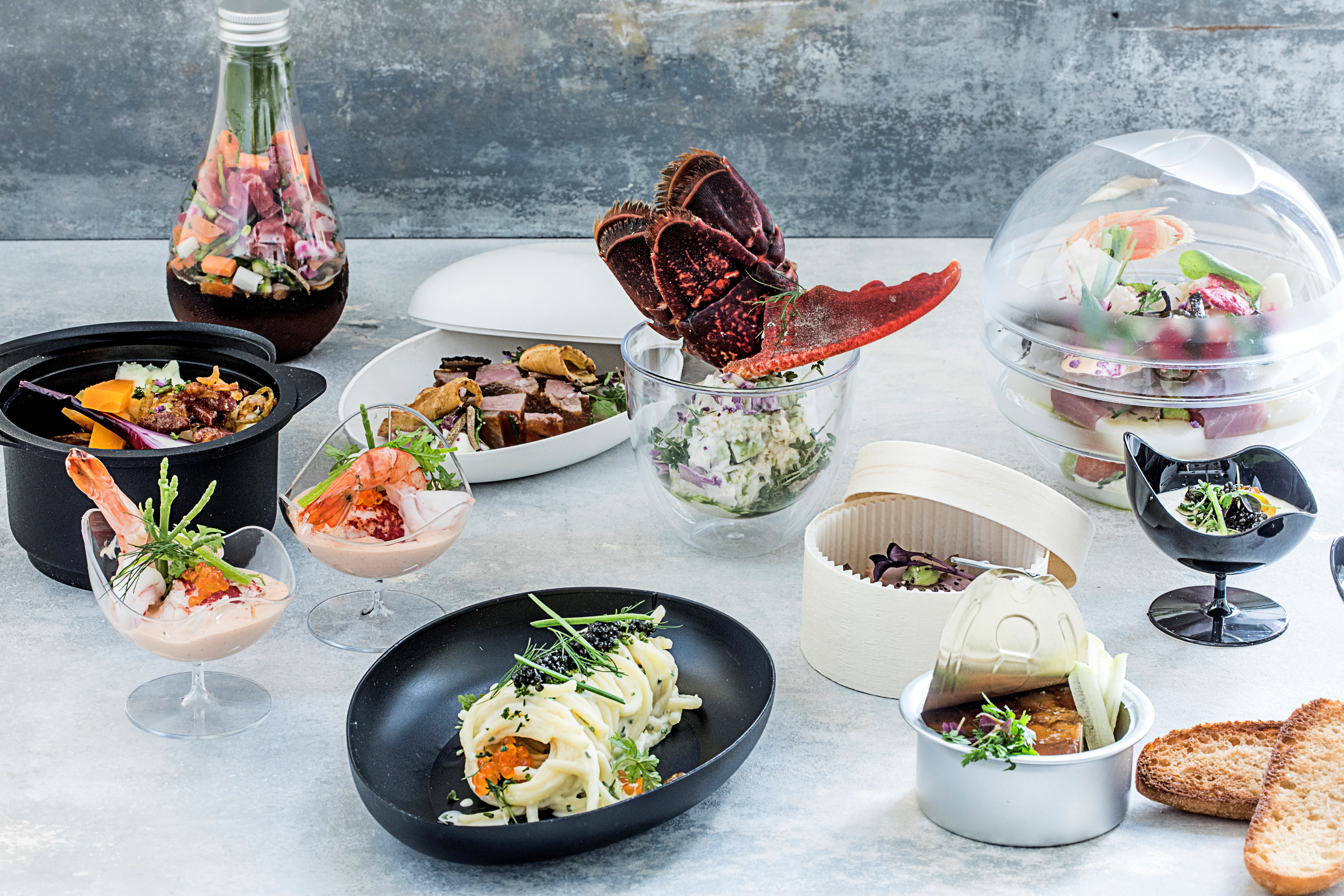 SP1S Mini Dishes sten med låg, hvid, 16 x 11 x 5,4 cm