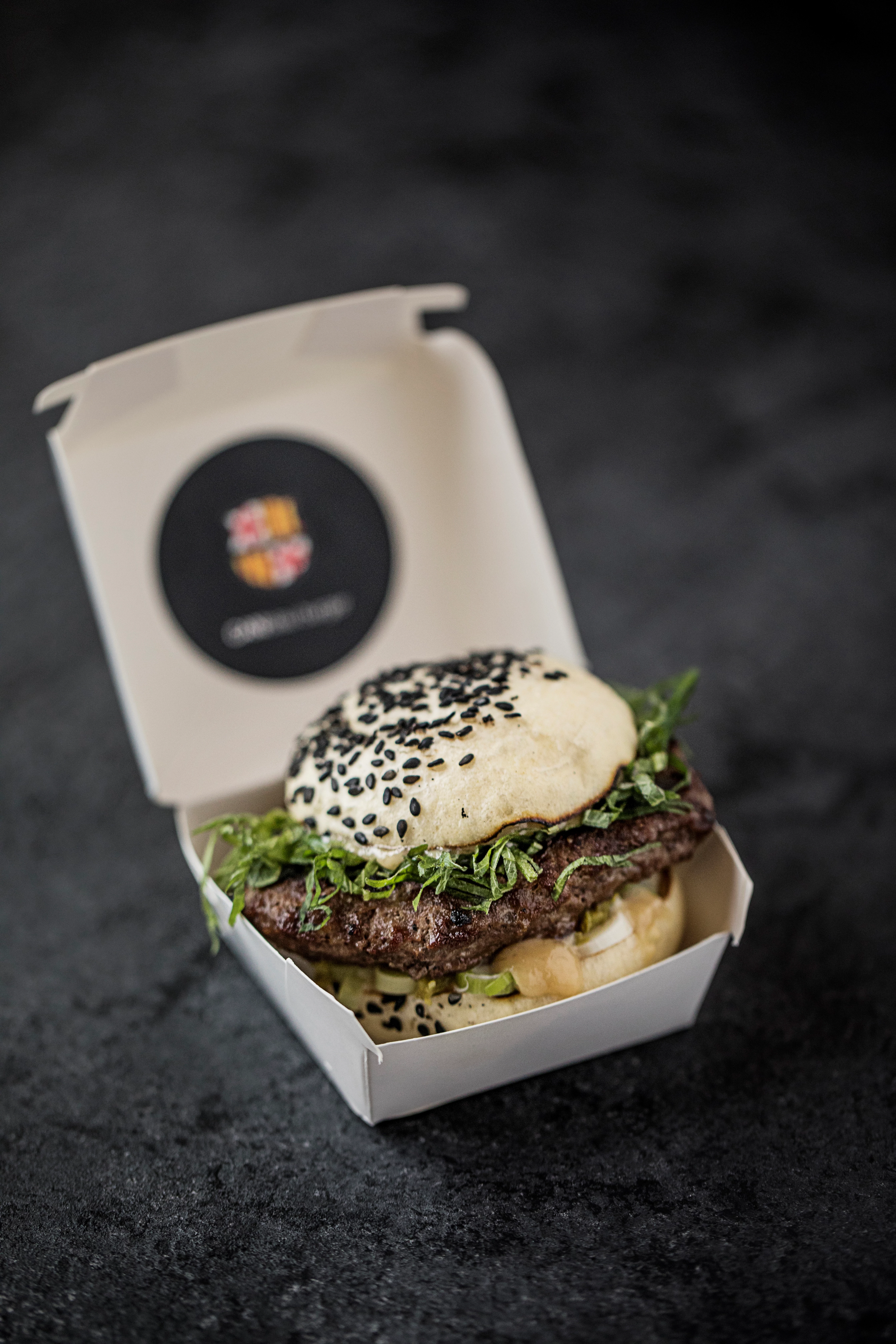 SP1S Mini Dishes burgerboks, mini, hvid, 7 x 7 x 5 cm