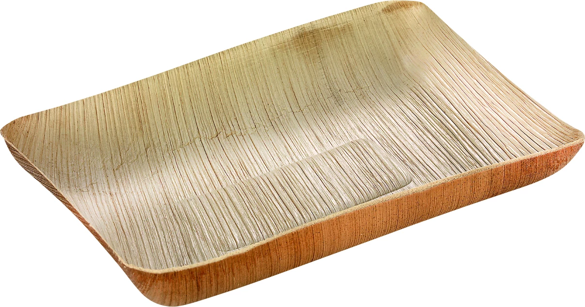 SP1S Natur fad, palmeblad, 18 x 14 cm