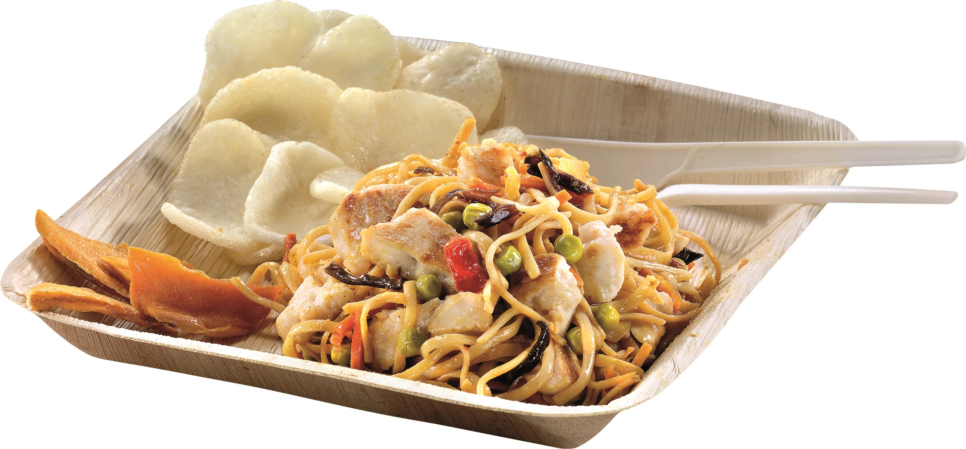 SP1S Natur fad, palmeblad, 24 x 24 cm