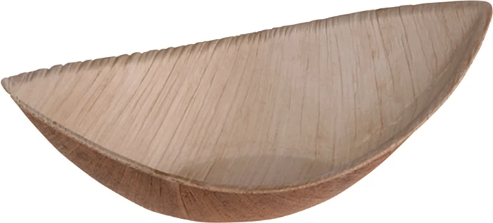 SP1S Natur skål, båd, palmeblad, 11,5 x 6 cm