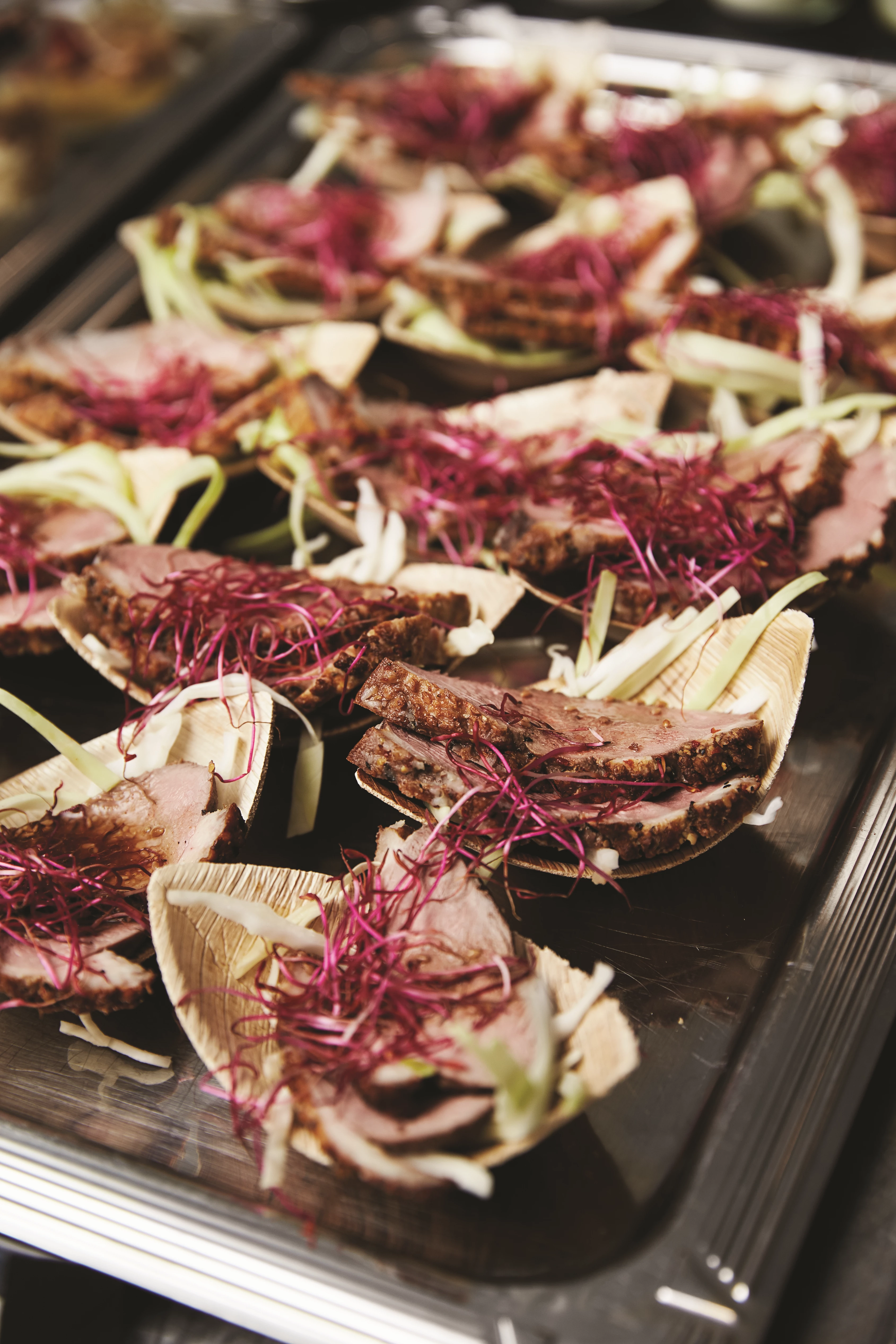 SP1S Natur skål, båd, palmeblad, 11,5 x 6 cm