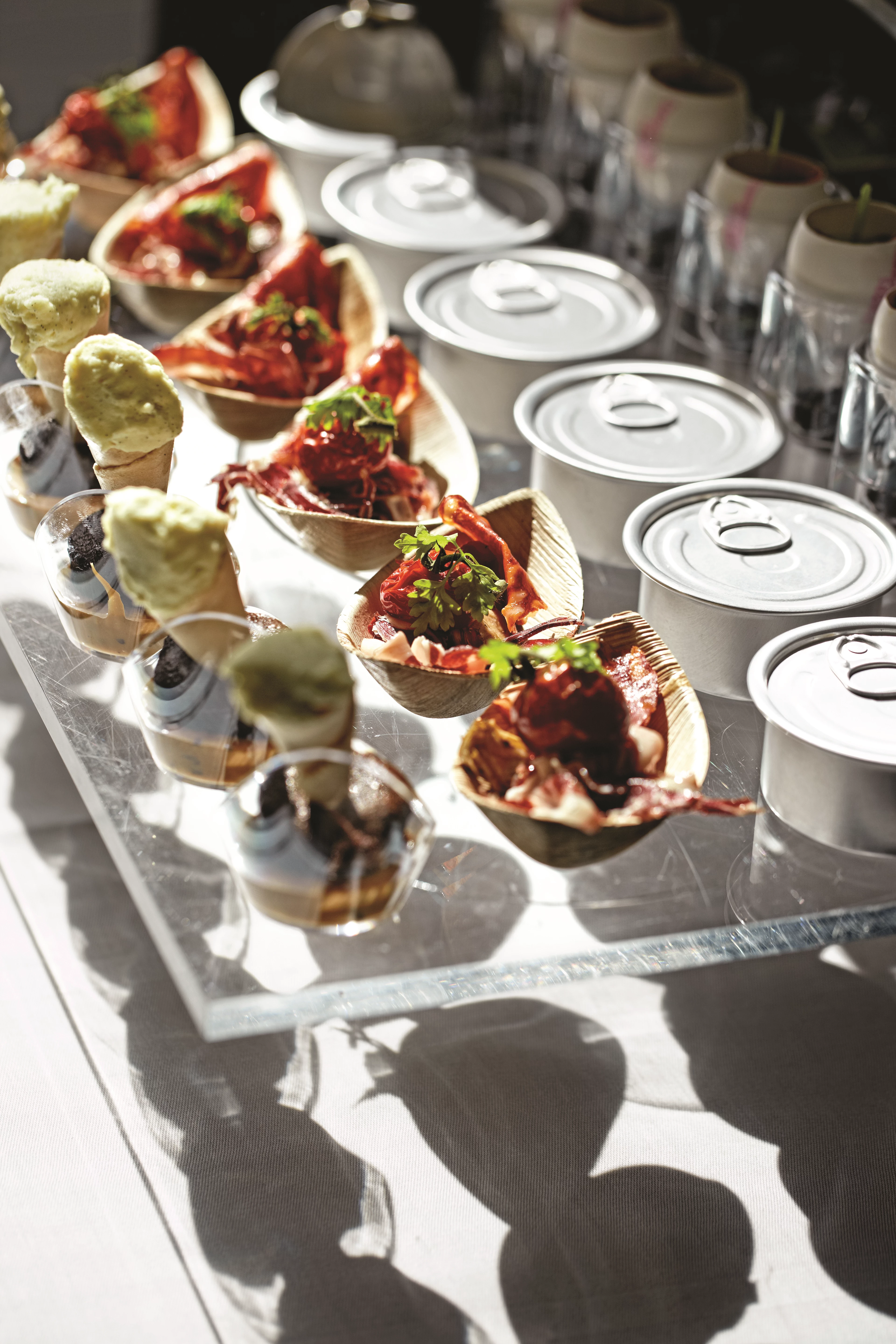 SP1S Natur skål, båd, palmeblad, 11,5 x 6 cm