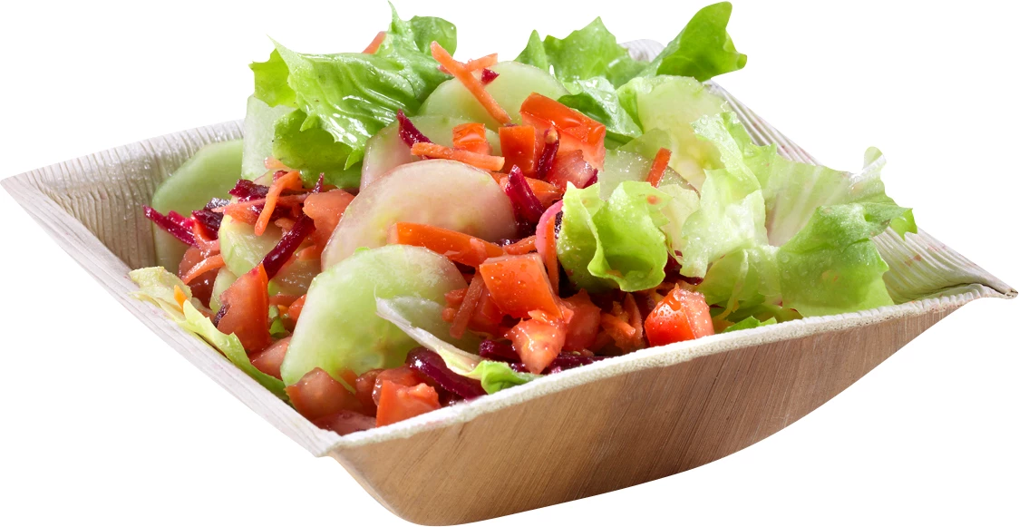 SP1S Natur skål, palmeblad - 16 x 16 cm