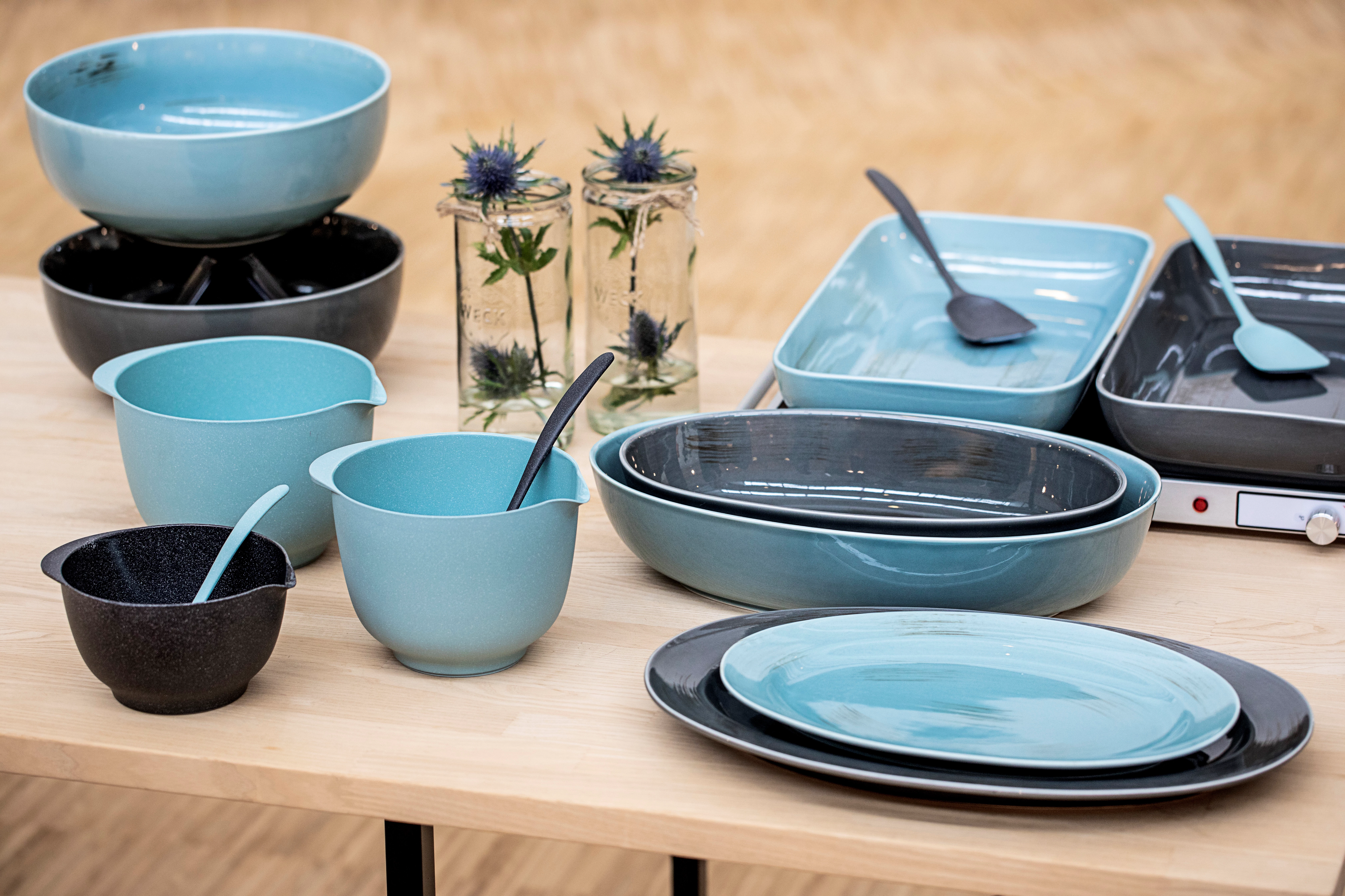 Rosti grydeske, grøn, L27 cm