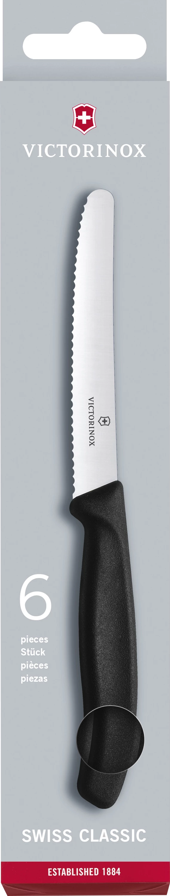Victorinox steakkniv, rund klinge, 21,5 cm