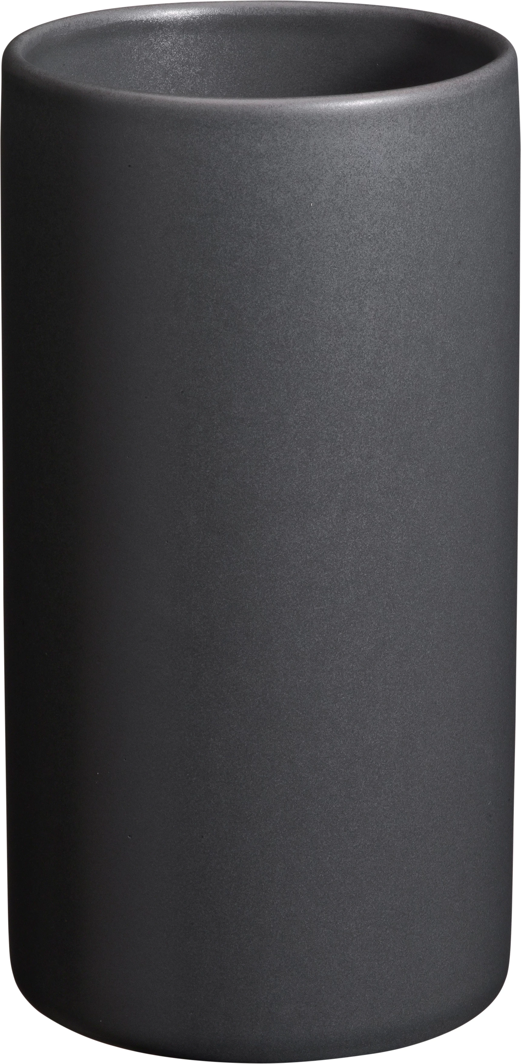 Stabla krukke, cylinder, grå, ø7,5 x H15,5 cm