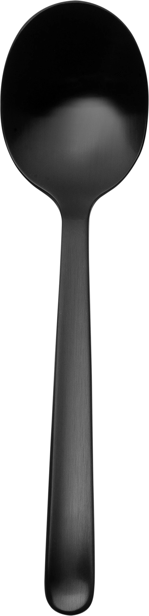 Harlang spiseske, sort, 17,5 cm