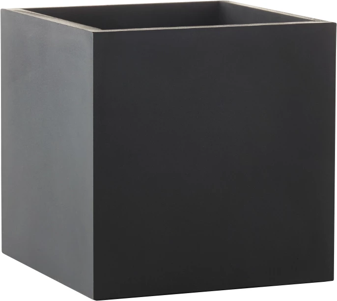Sej Design boks, sort gummi, 12 x 12 cm
