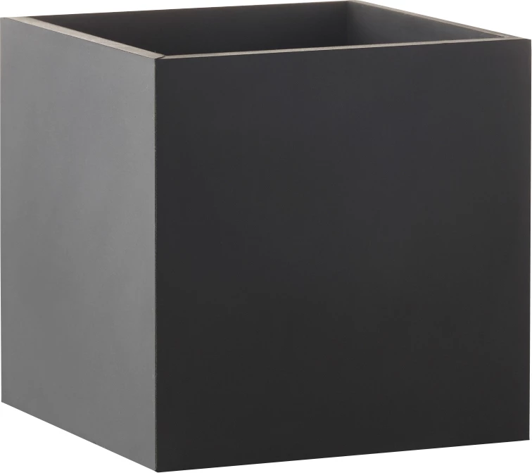 Sej Design boks, sort gummi, 14 x 14 cm