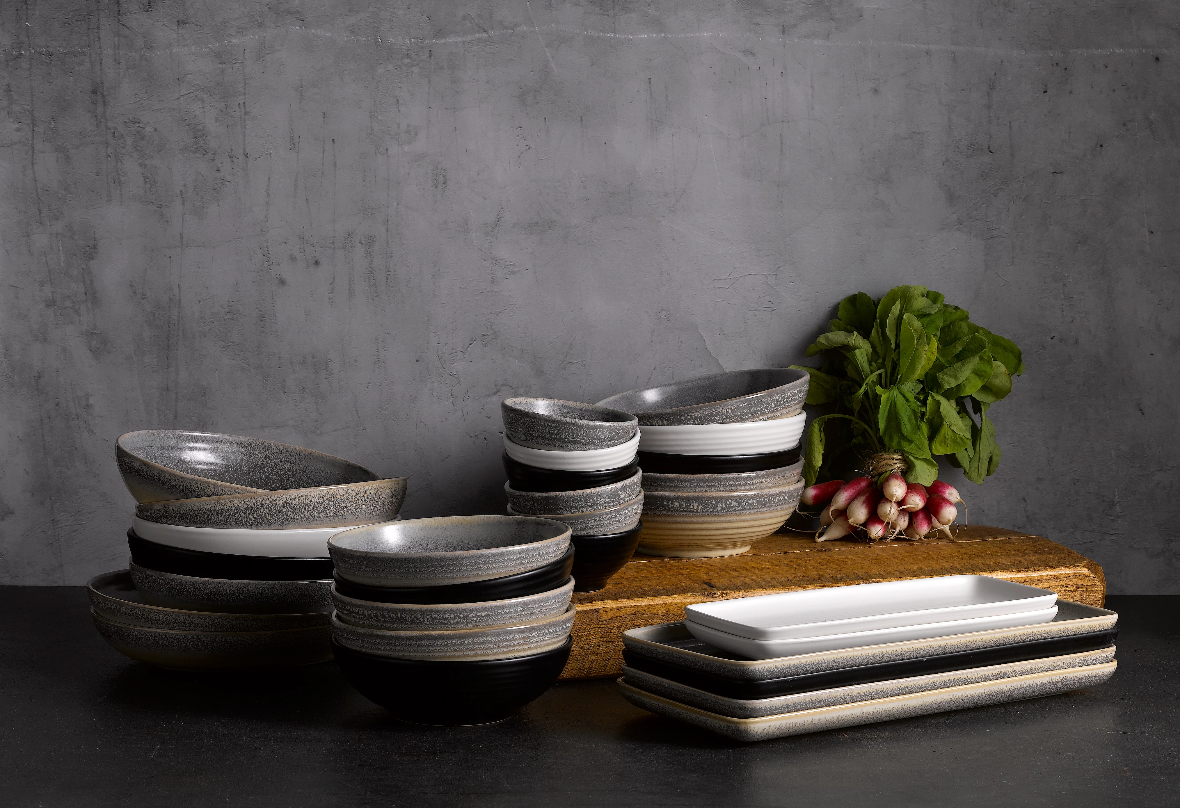 Dudson Evo Jet skål, sort, 85 cl, ø17,8 cm