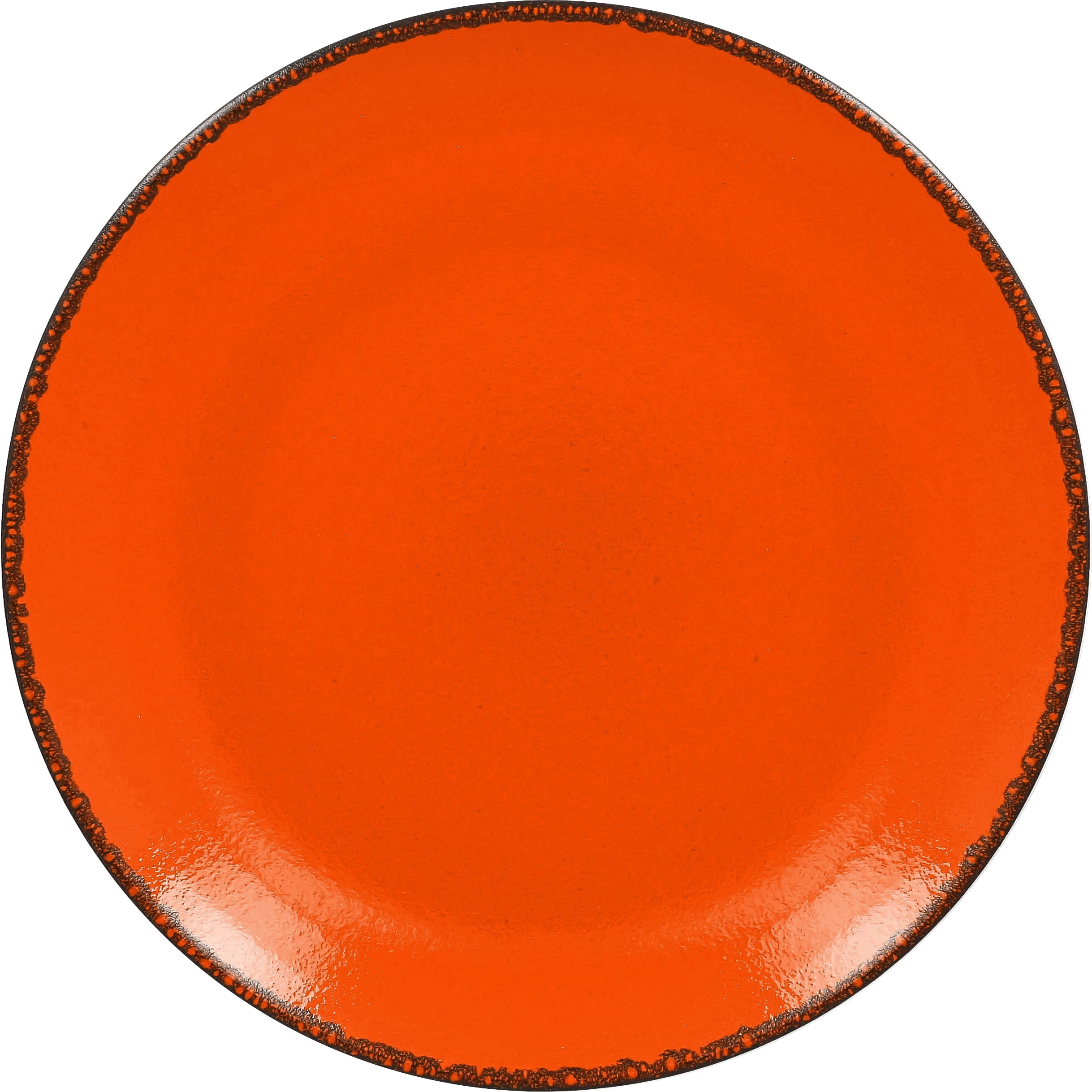 RAK Fire flad tallerken uden fane, orange, ø24 cm