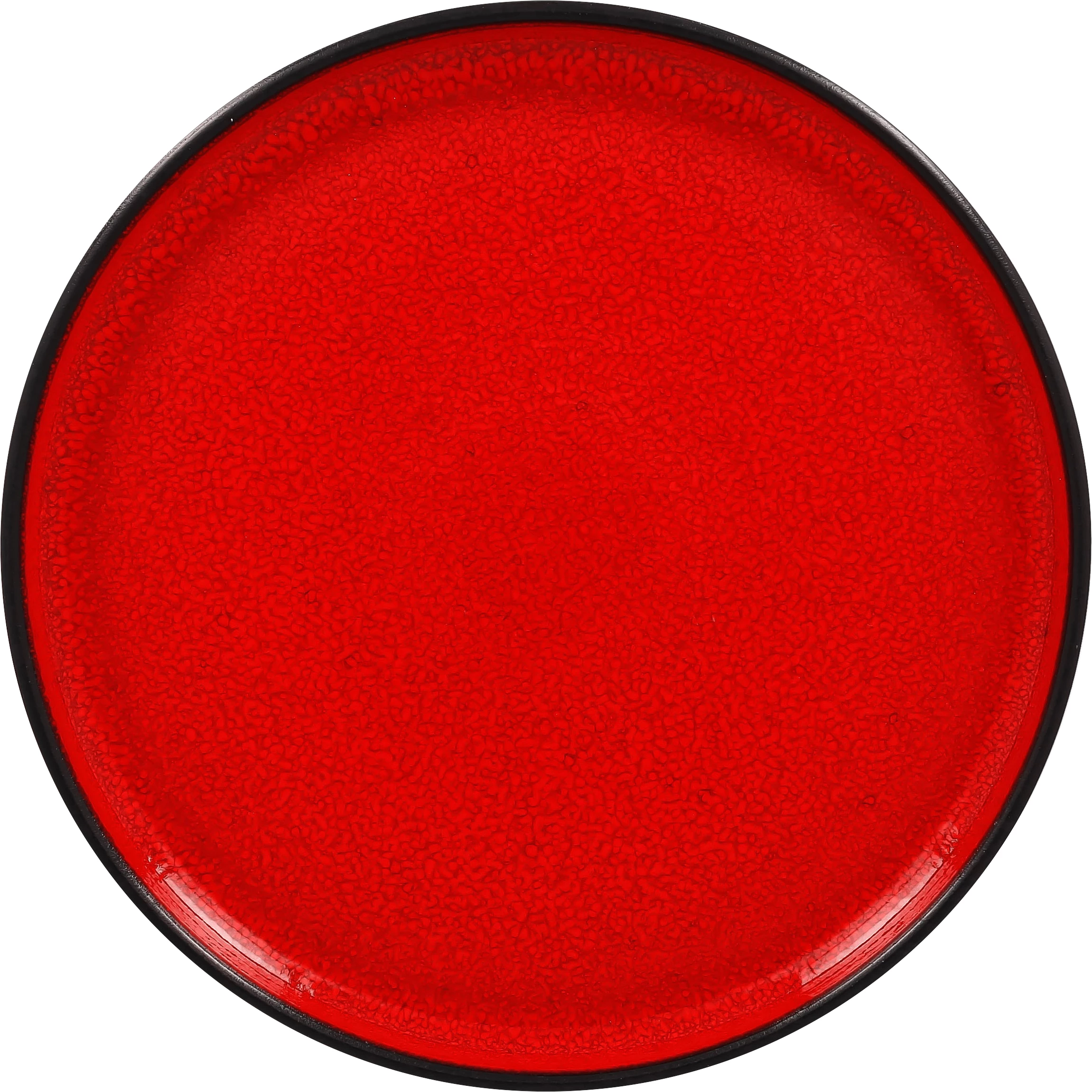 RAK Fire flad tallerken uden fane, rød, ø23 cm