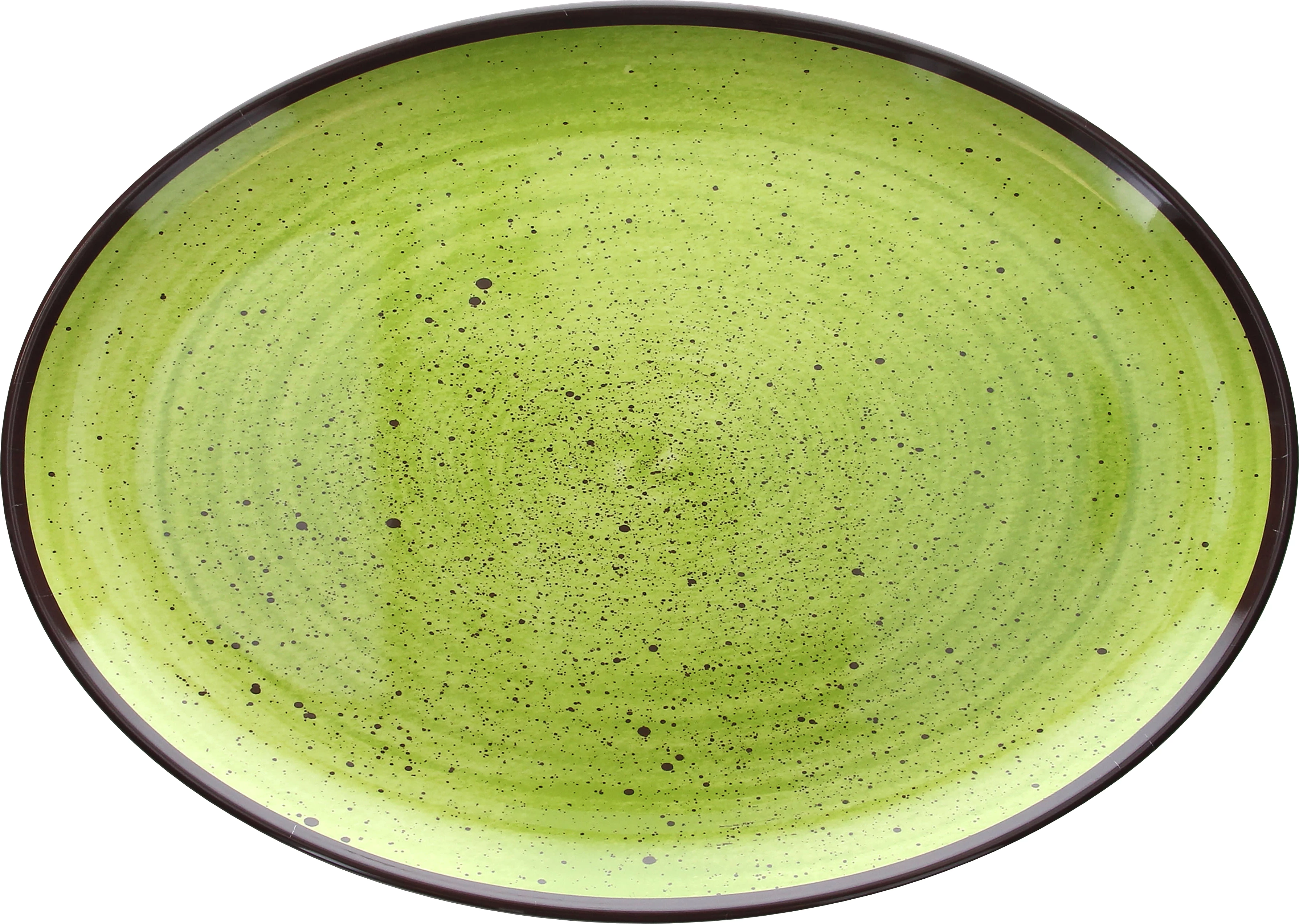 Tognana Show fad, oval, grøn, 35,5 x 25,5 cm