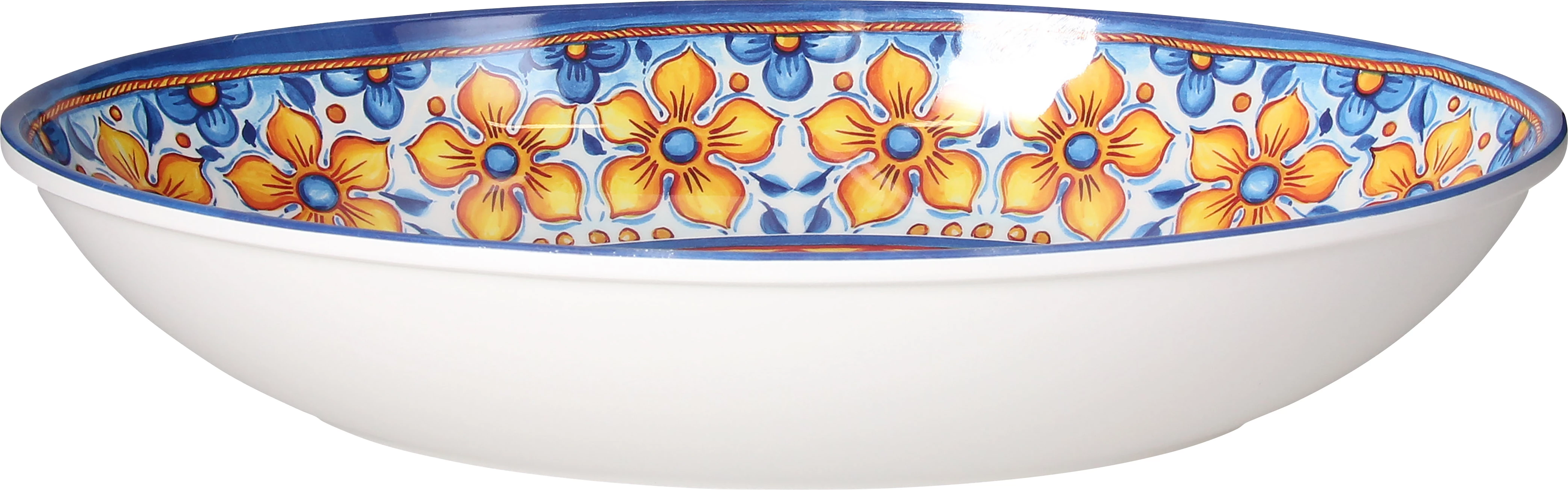 Tognana Narciso Cefalu skål, oval, blå/orange, 320 cl, 40 x 25 cm