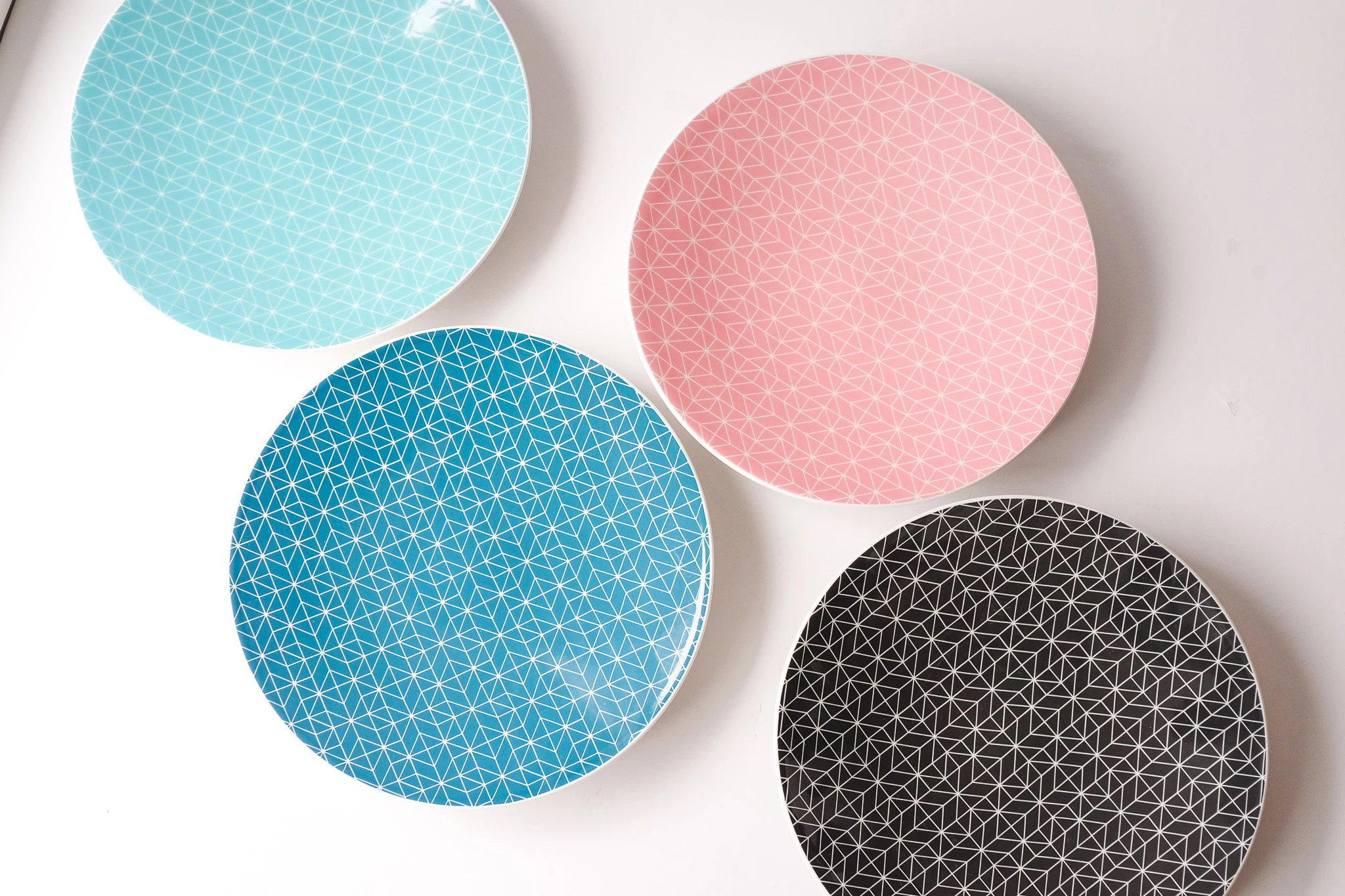 RAK Fire tallerken uden fane, grøn, ø18 cm