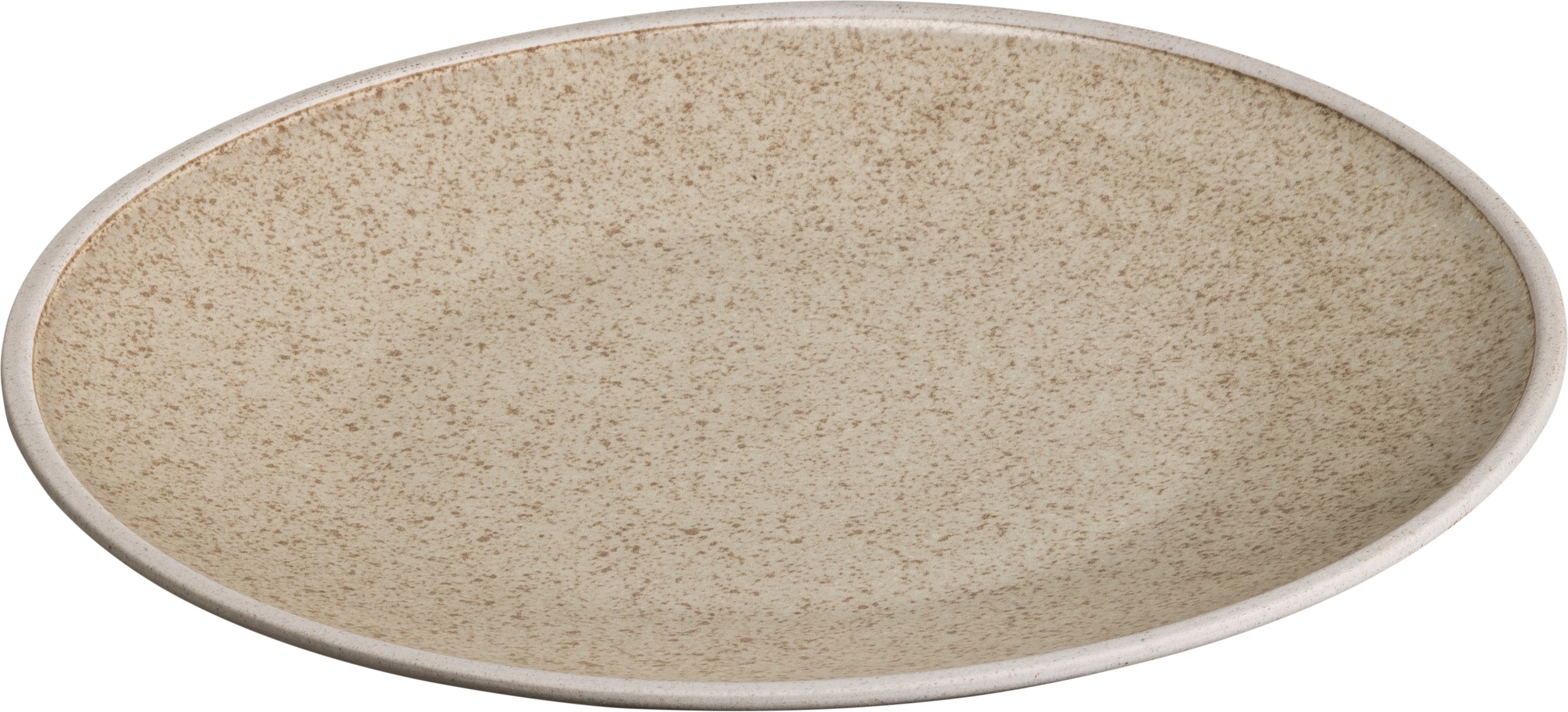Sorelle flad tallerken uden fane, sand, ø21 cm