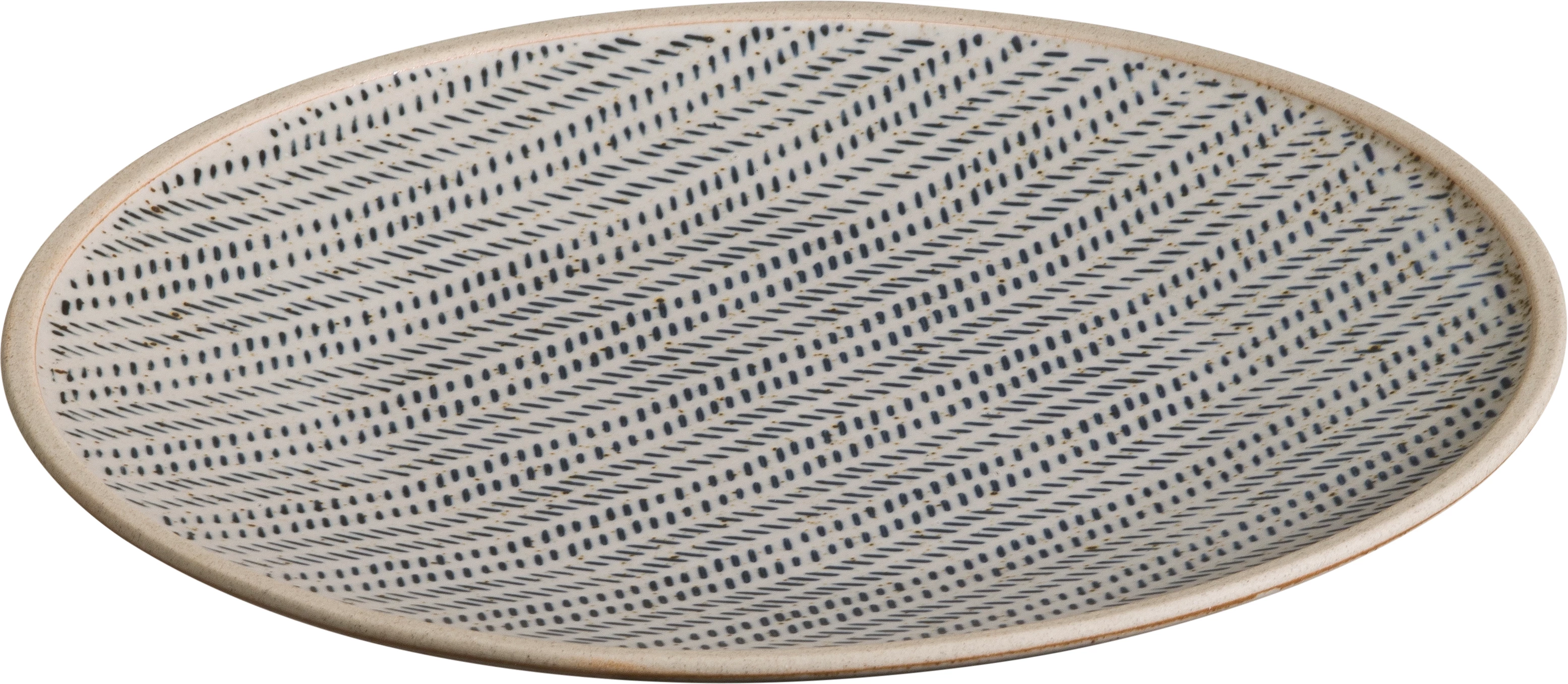 Sorelle flad tallerken uden fane, blå/grå, ø21 cm