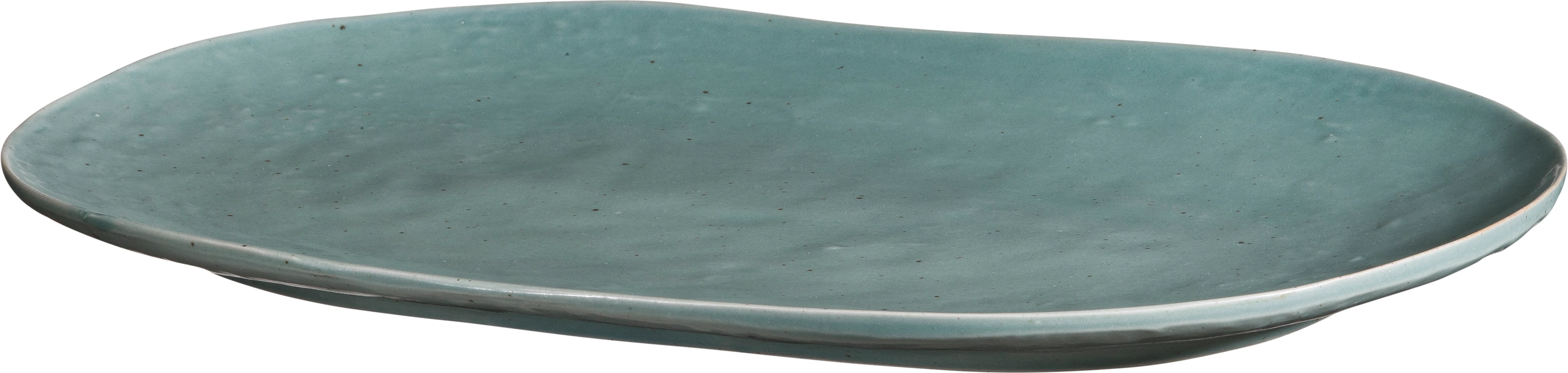 Leafs tallerken, oval, grøn, 35 x 23,5 cm