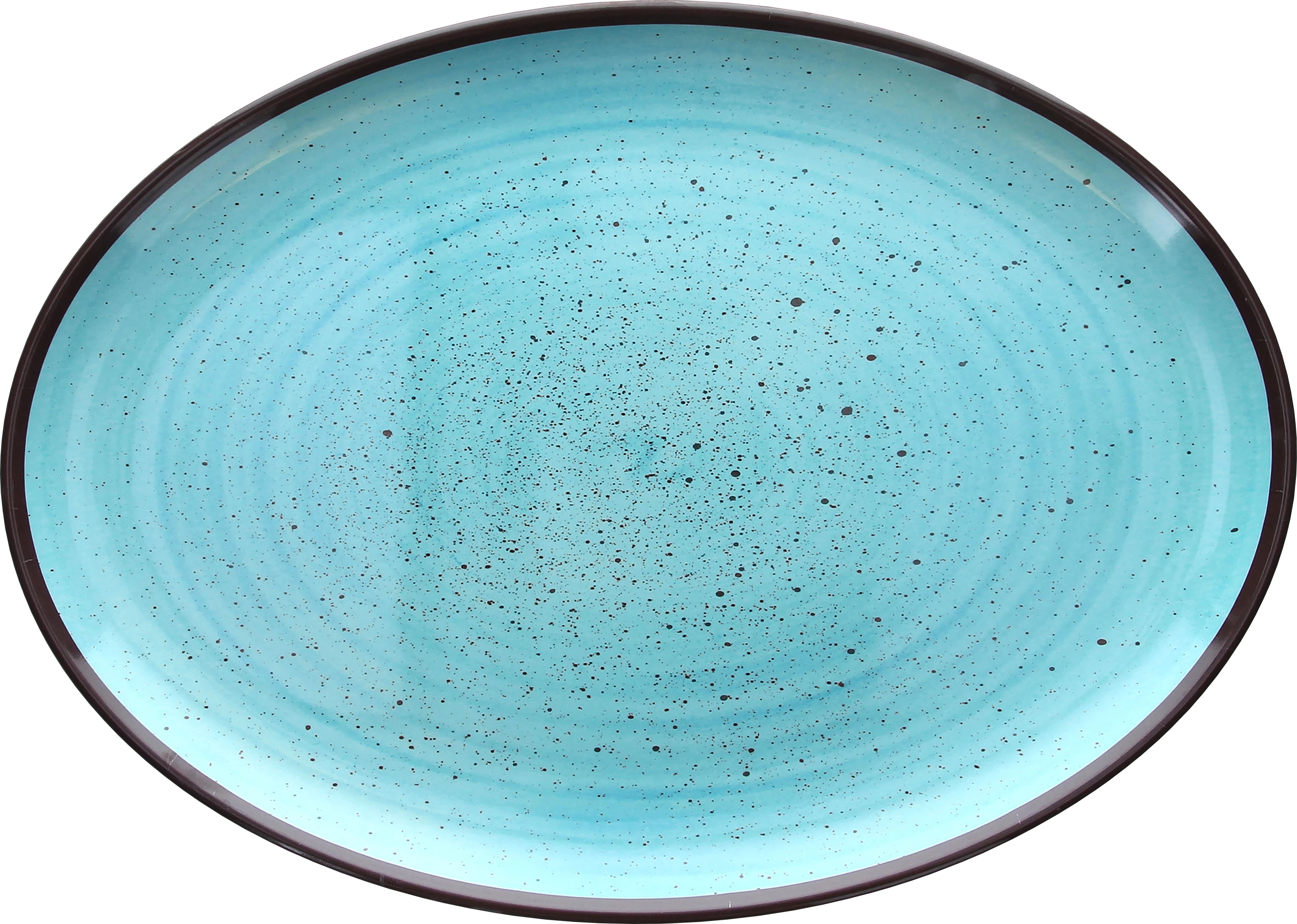 Tognana Show fad, oval, blå, 35,5 x 25,5 cm