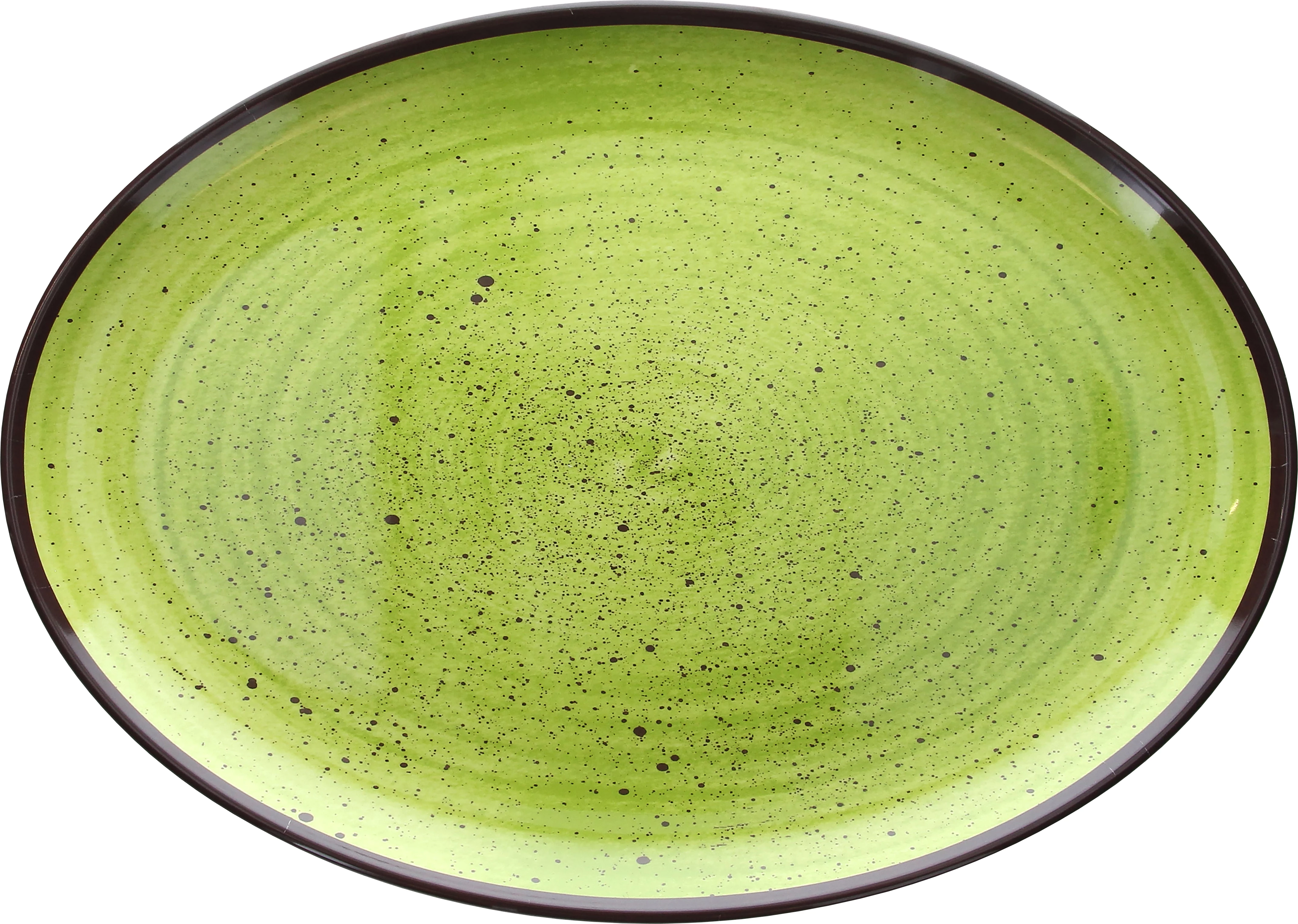 Tognana Show fad, oval, grøn, 48 x 34 cm