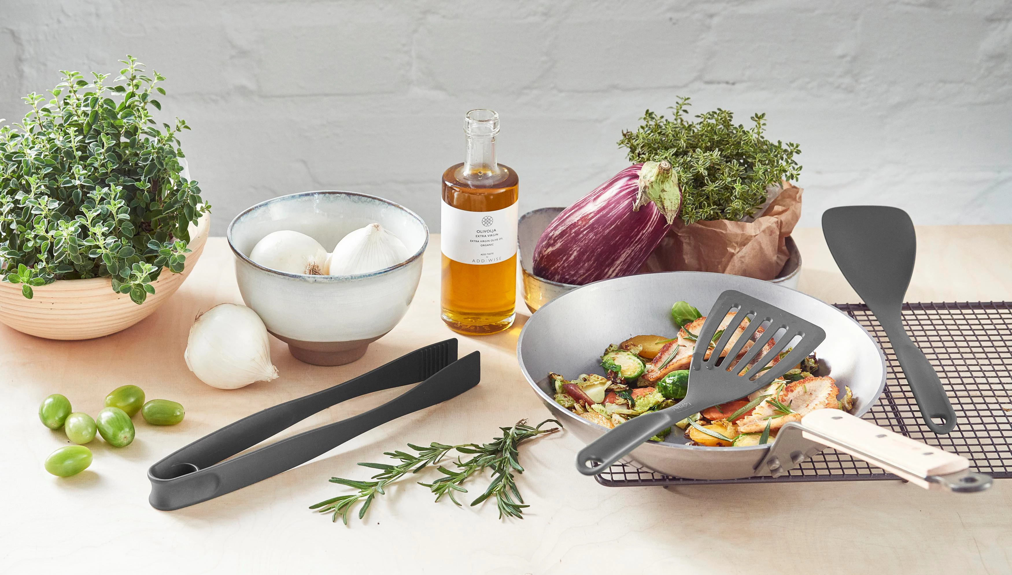 Orthex GastroMax BIO palet med slids, grå, bioplast, 29,5 cm