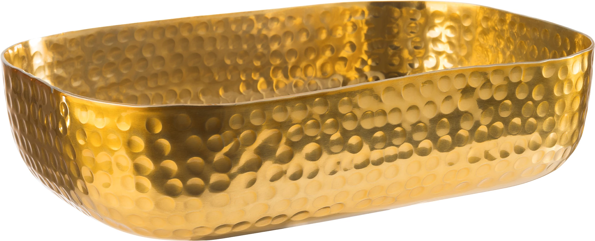 APS skål, alu/guld, 140 cl, 23 x 15,5 cm