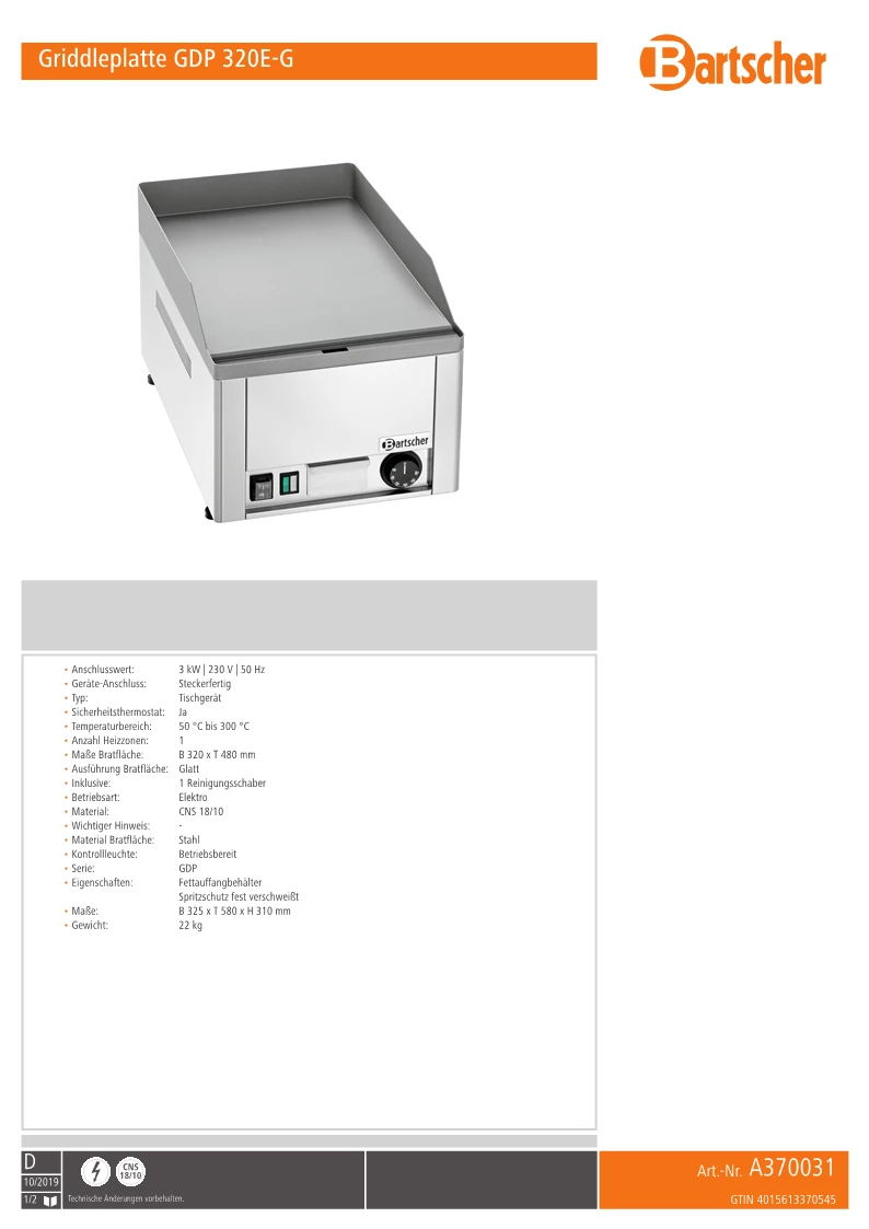 Tefcold UF400VG-P fryseskab