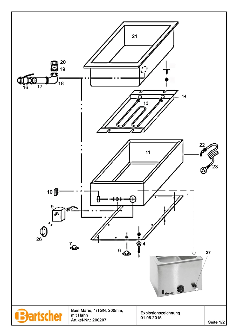 Rosti Mepal Modula opbevaringsboks, høj, klar, 1,5 ltr.