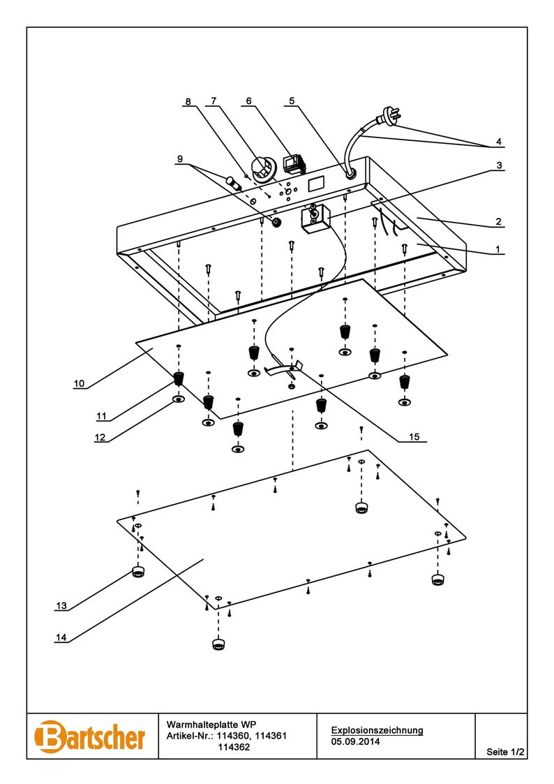 Rosti Mepal Modula opbevaringsboks, lav, klar, 2 ltr.