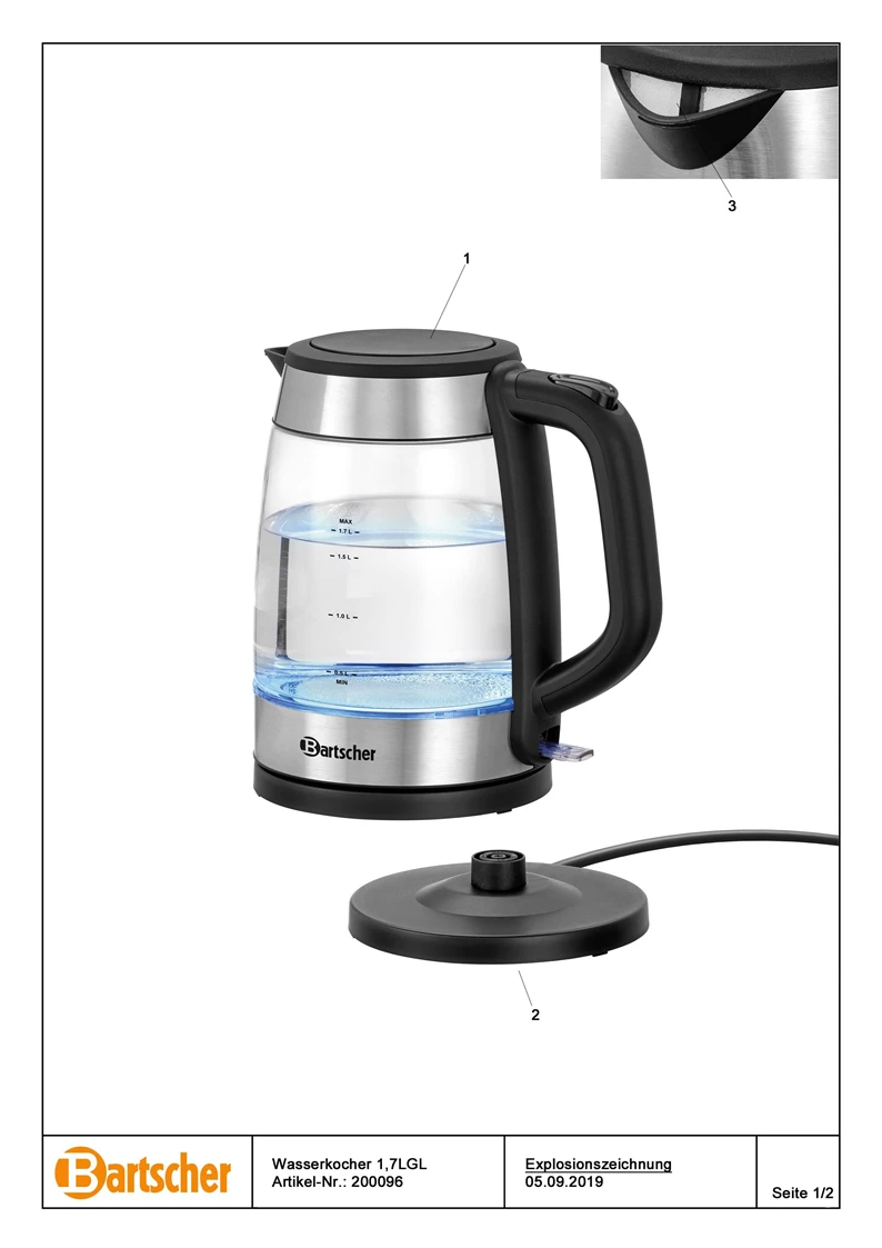 APS Lines karaffel, 0,9 ltr.