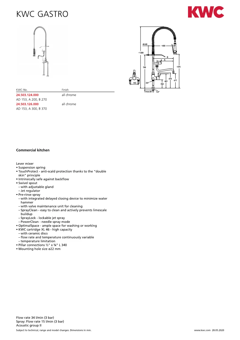 Hobart AMXR Vapo opvaskemaskine