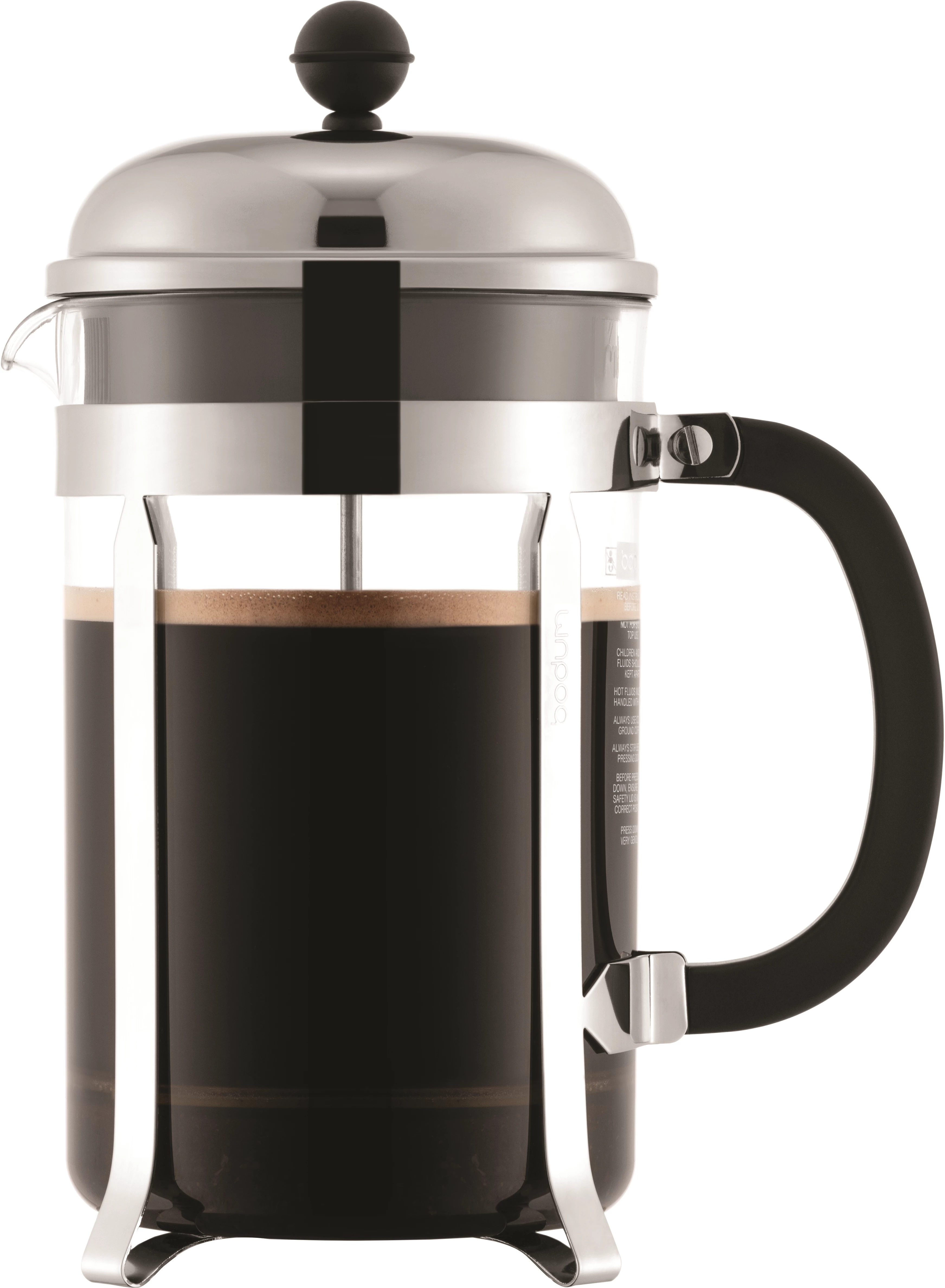 Bodum Chambord kaffebrygger, krom/glas, 12-kops