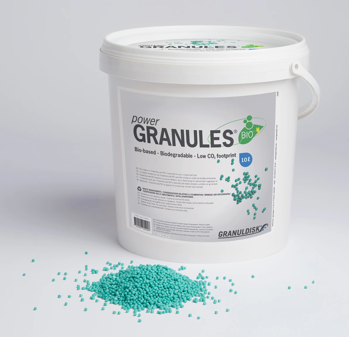 Granuldisk bio-granulat, 10 ltr.