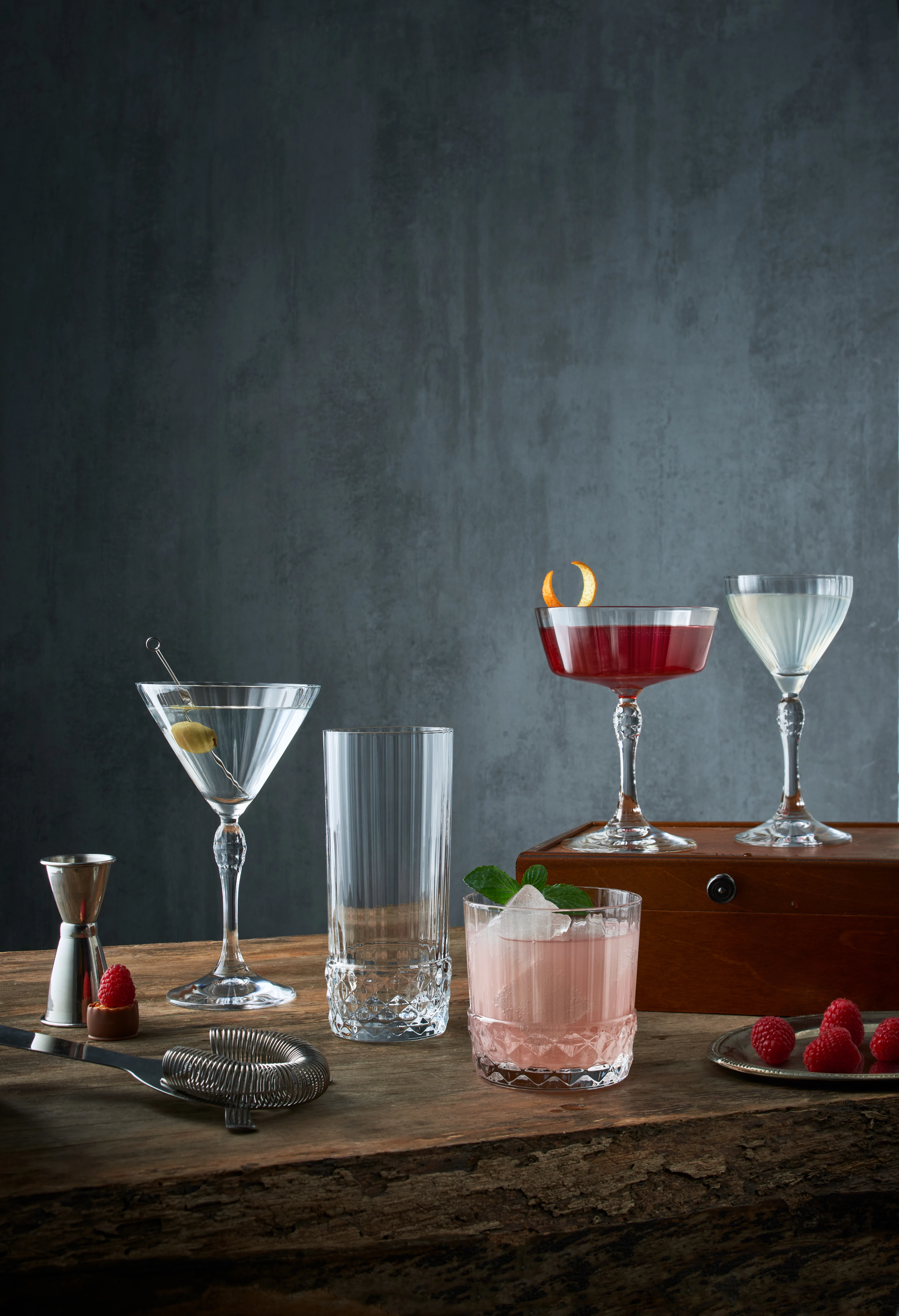 Bormioli America '20s drikkeglas, lav, 30 cl, H8,3 cm