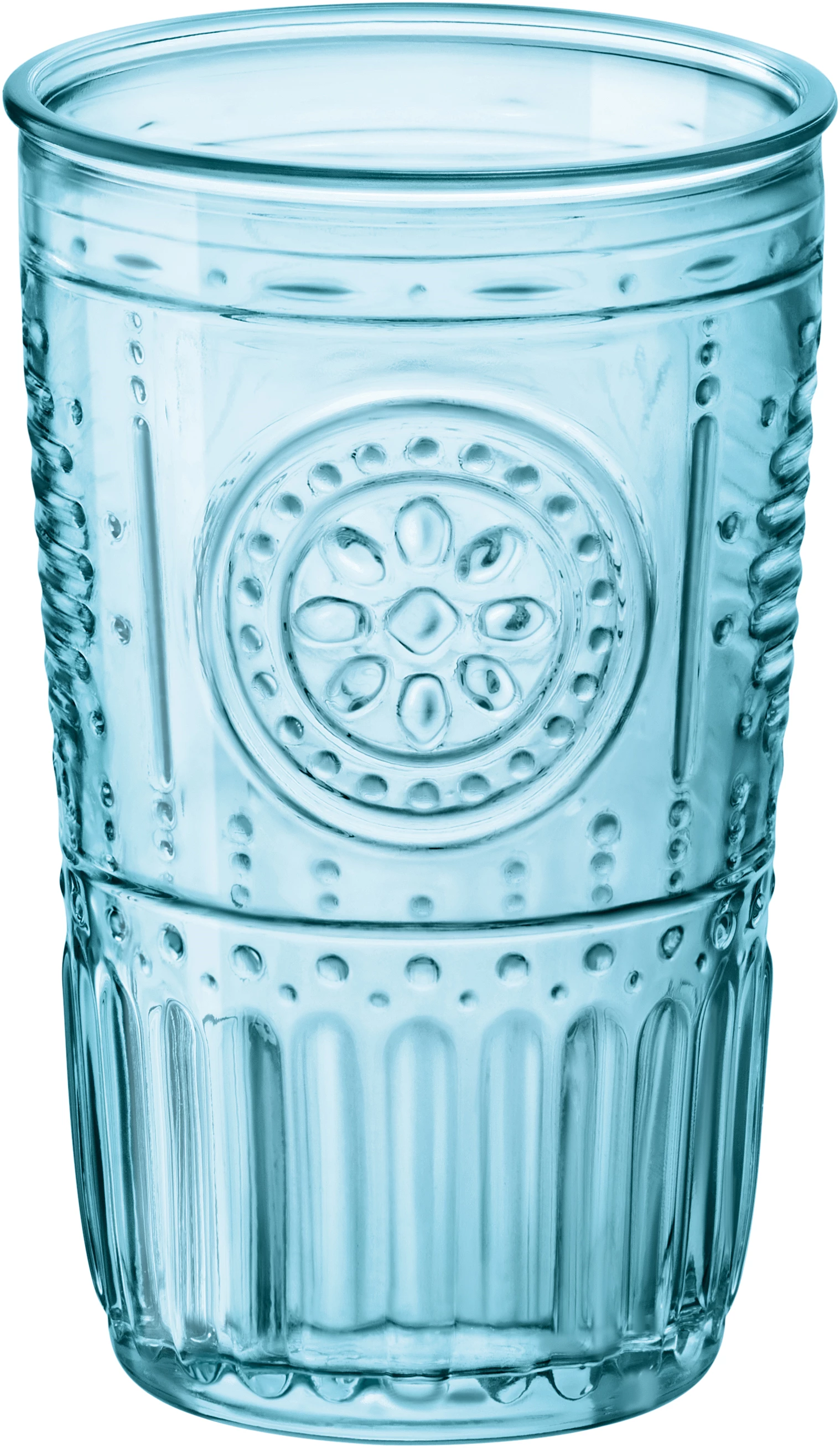Bormioli Romantic drikkeglas, blå, 47,5 cl, H13,8 cm